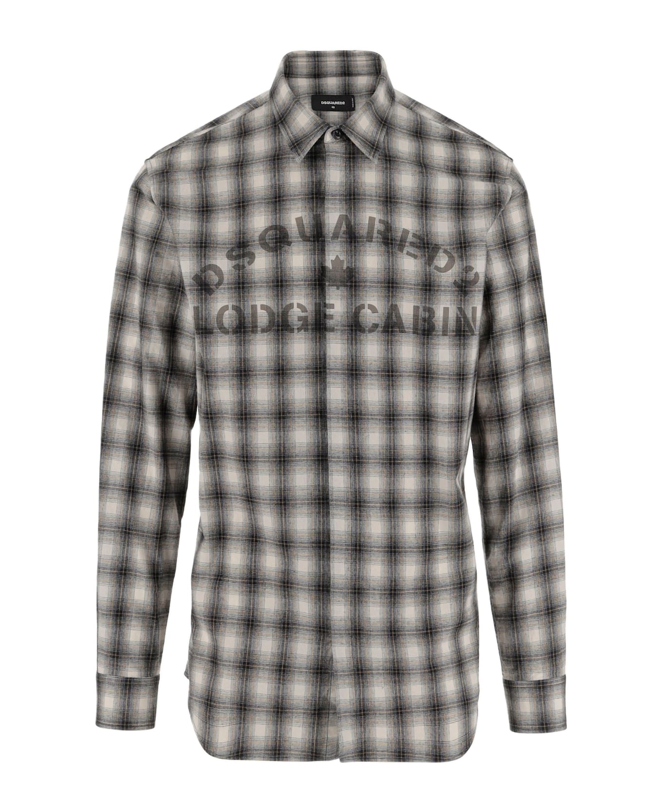 Dsquared2 Dan Relax Cotton Shirt With Satampa Logo - Red