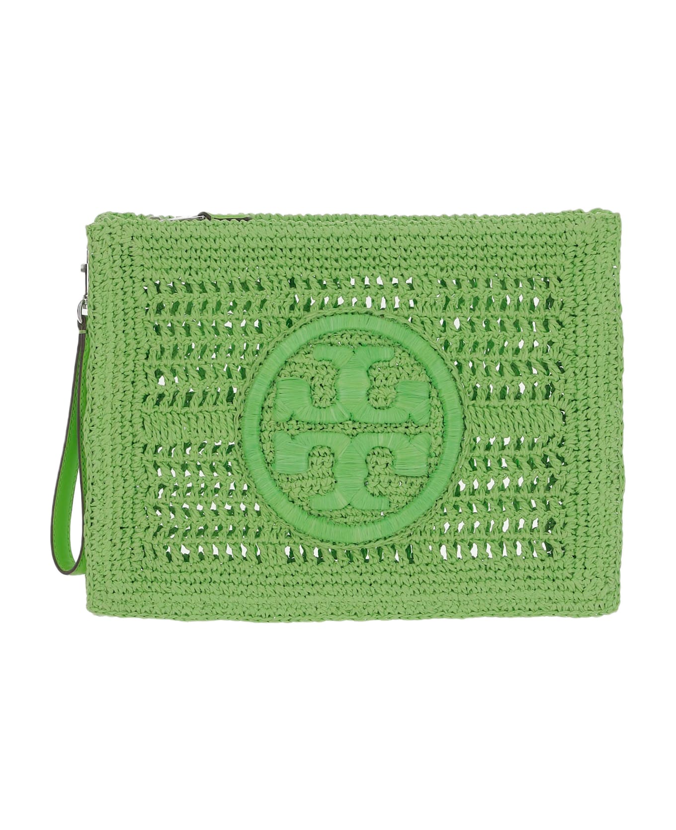 Tory Burch Crocheted Ella Clutch Bag - Green