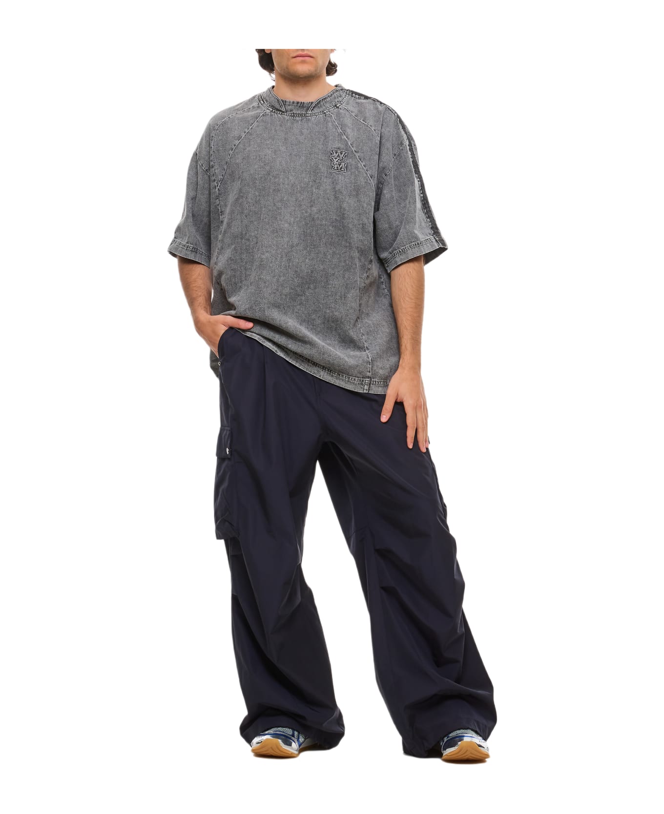 WOOYOUNGMI Wide Leg Pants - Blue