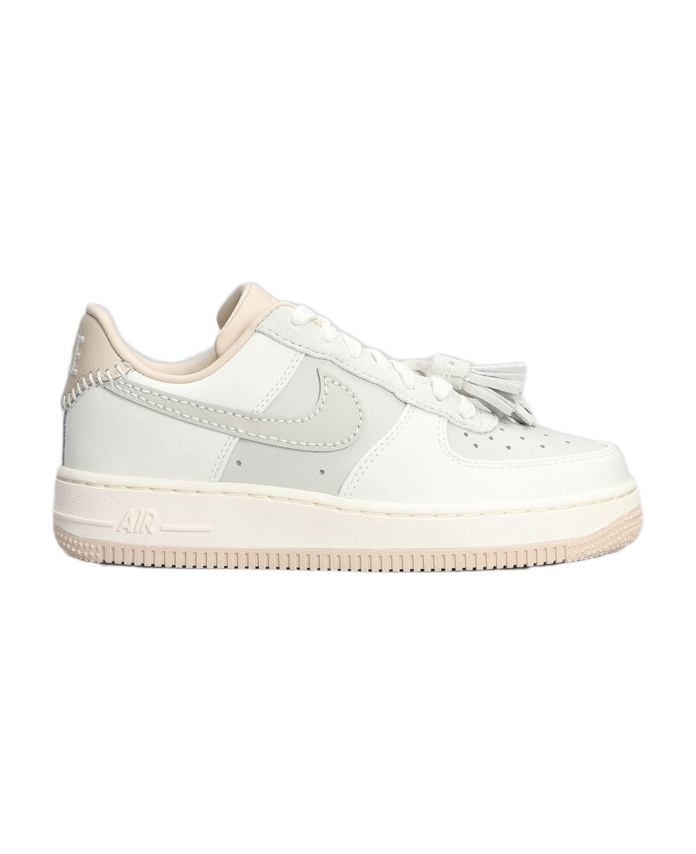 Nike Air Force 1 07 Sneakers In Beige Leather - beige