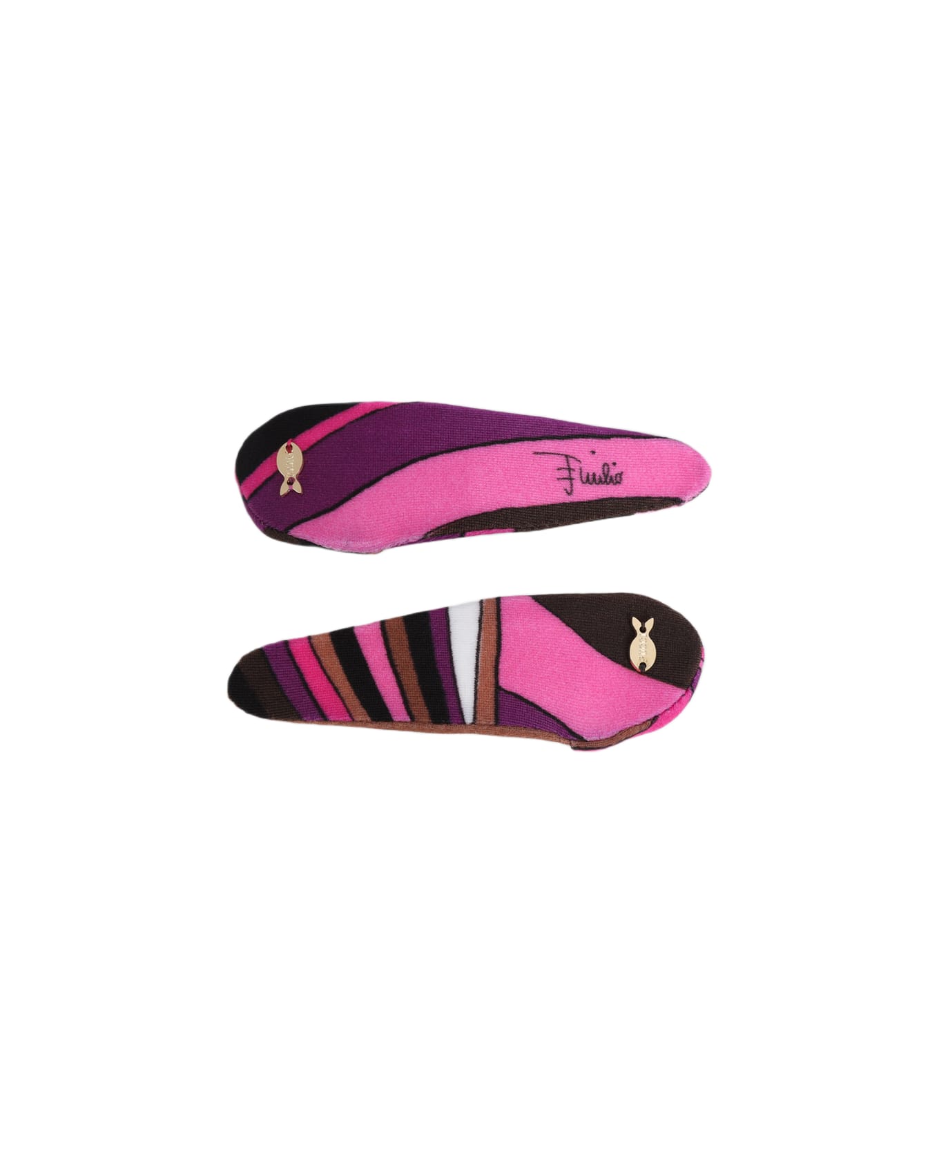 Pucci Hair Clips - Fuxia Marrone