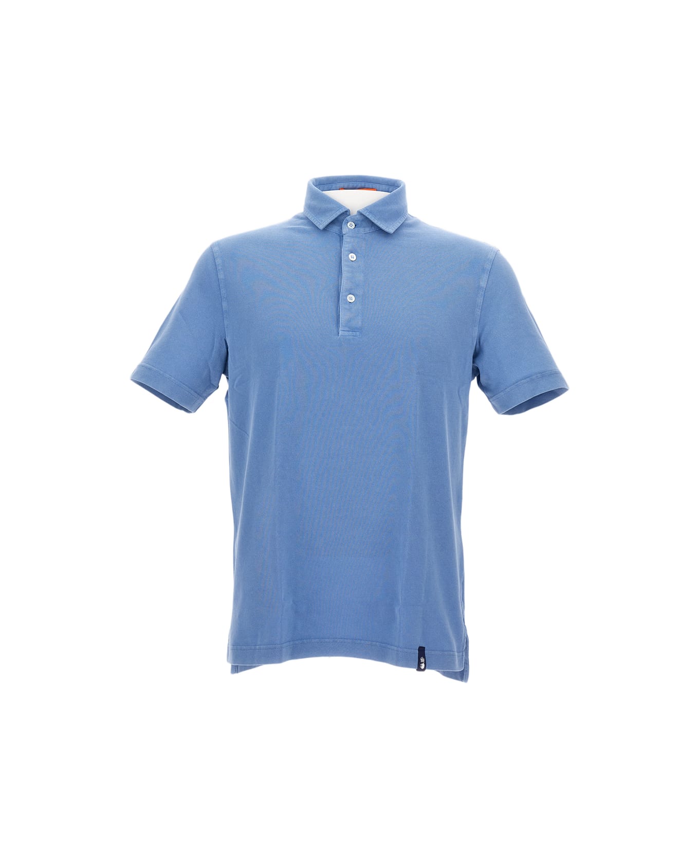 Drumohr Polo Piquet - Clear Blue