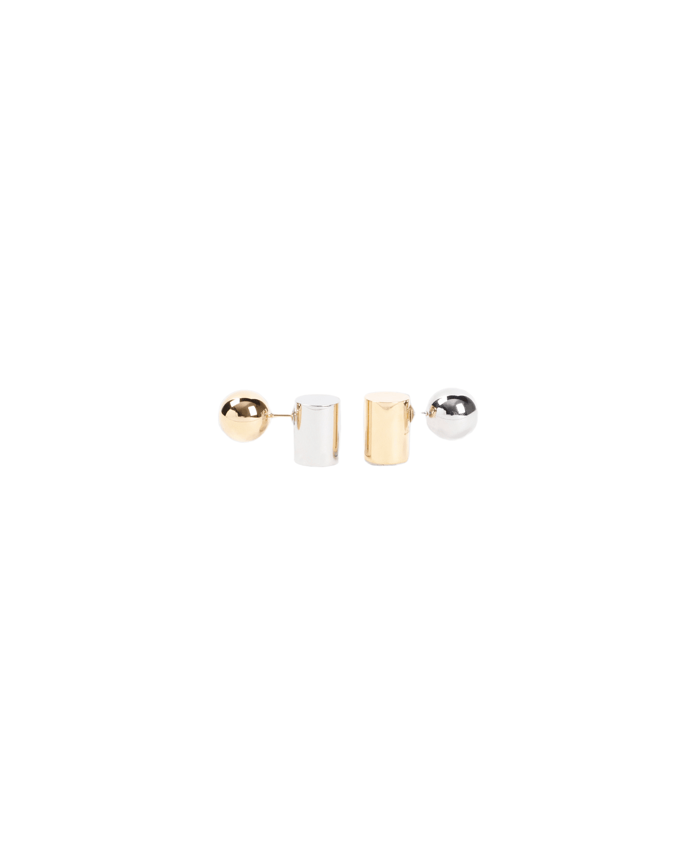 Jacquemus Geometric Motif Earrings - Gold Silver