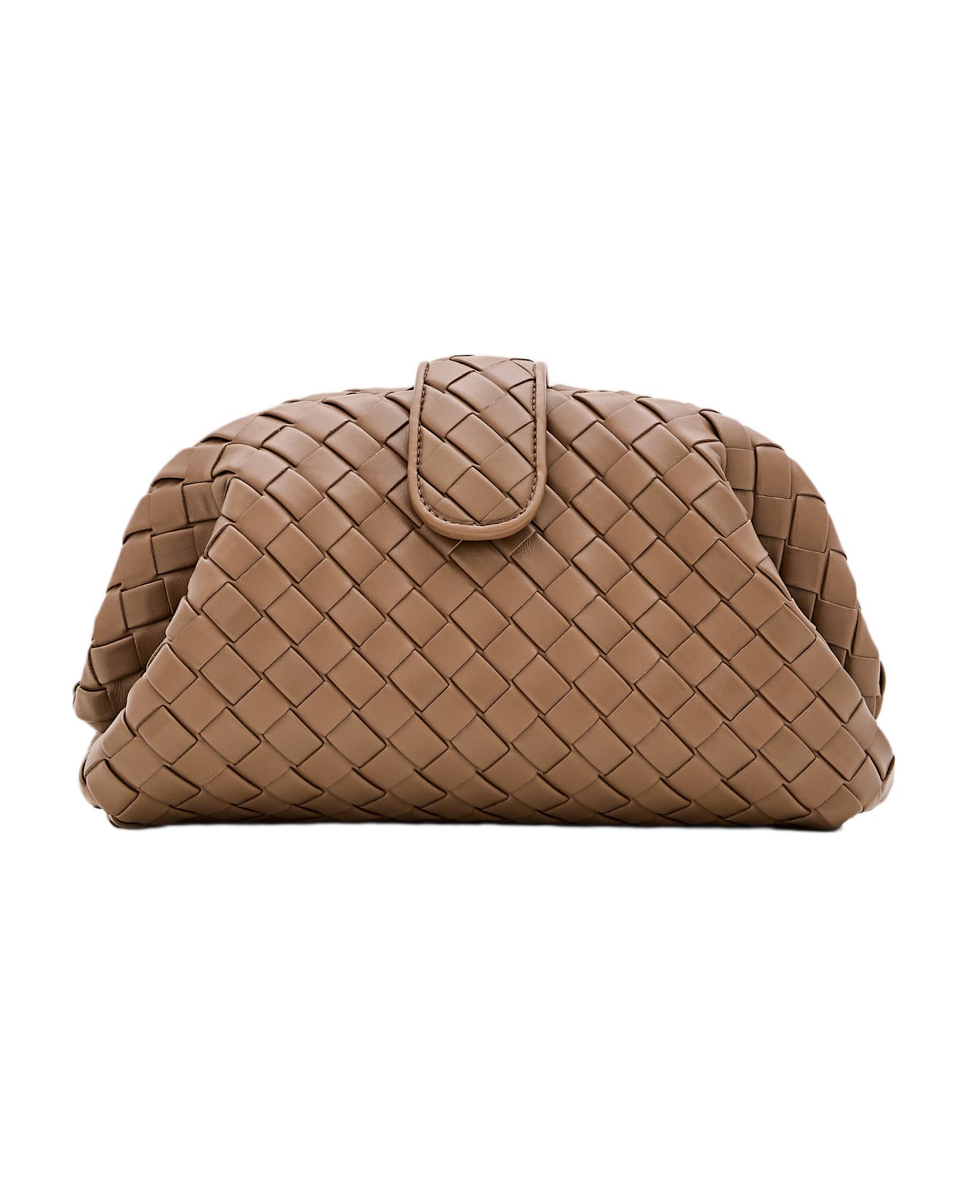 Bottega Veneta Lauren Clutch - Brown