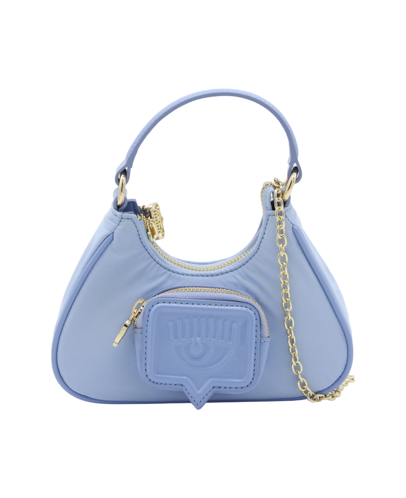 Chiara Ferragni Blue Top Handle Bag - BLUE HERON