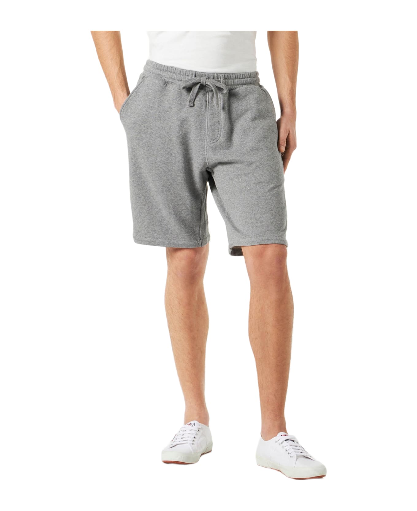 MC2 Saint Barth Man Cotton Bermuda - GREY