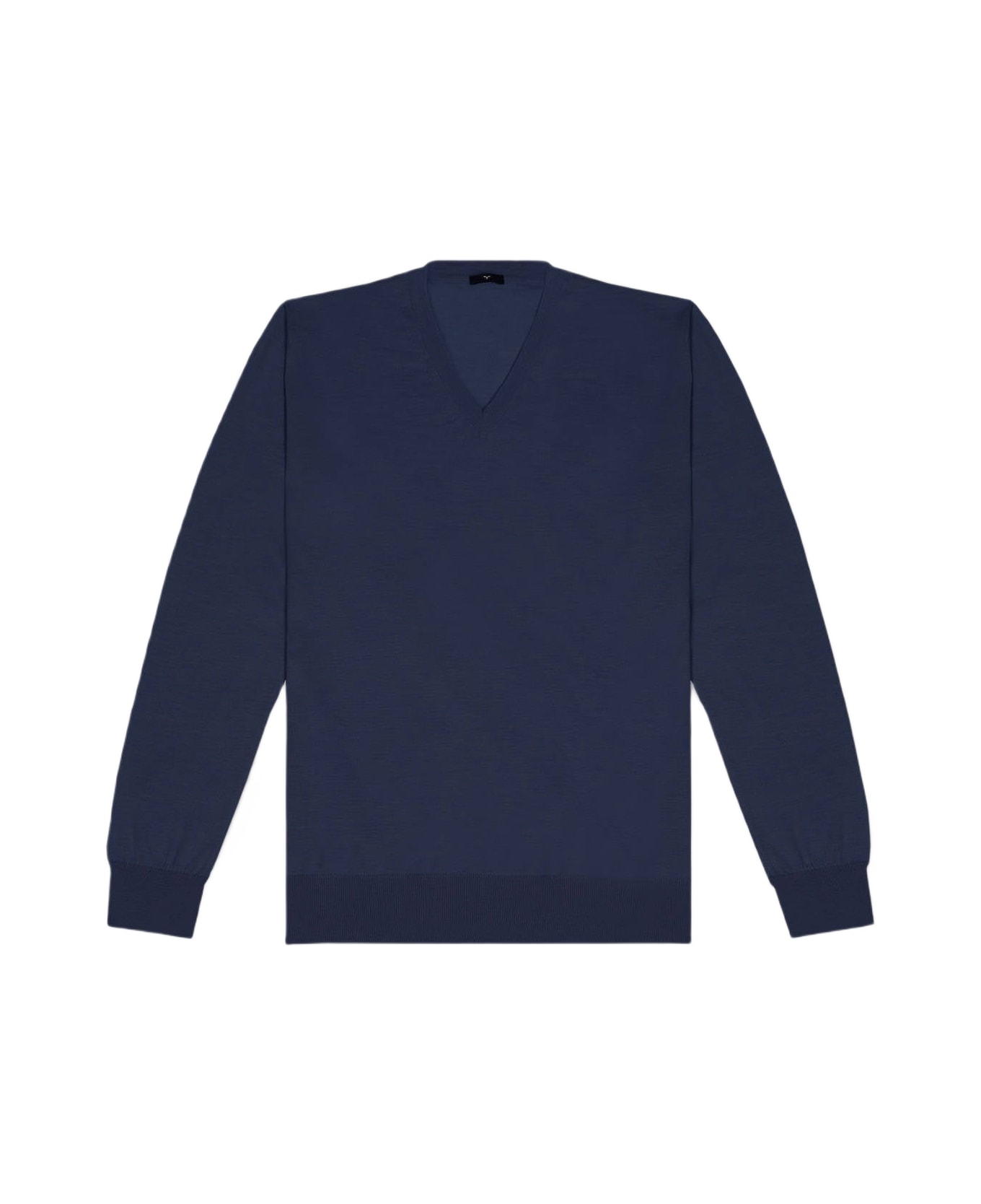 Larusmiani V-neck Sweater Pullman Sweater - Navy