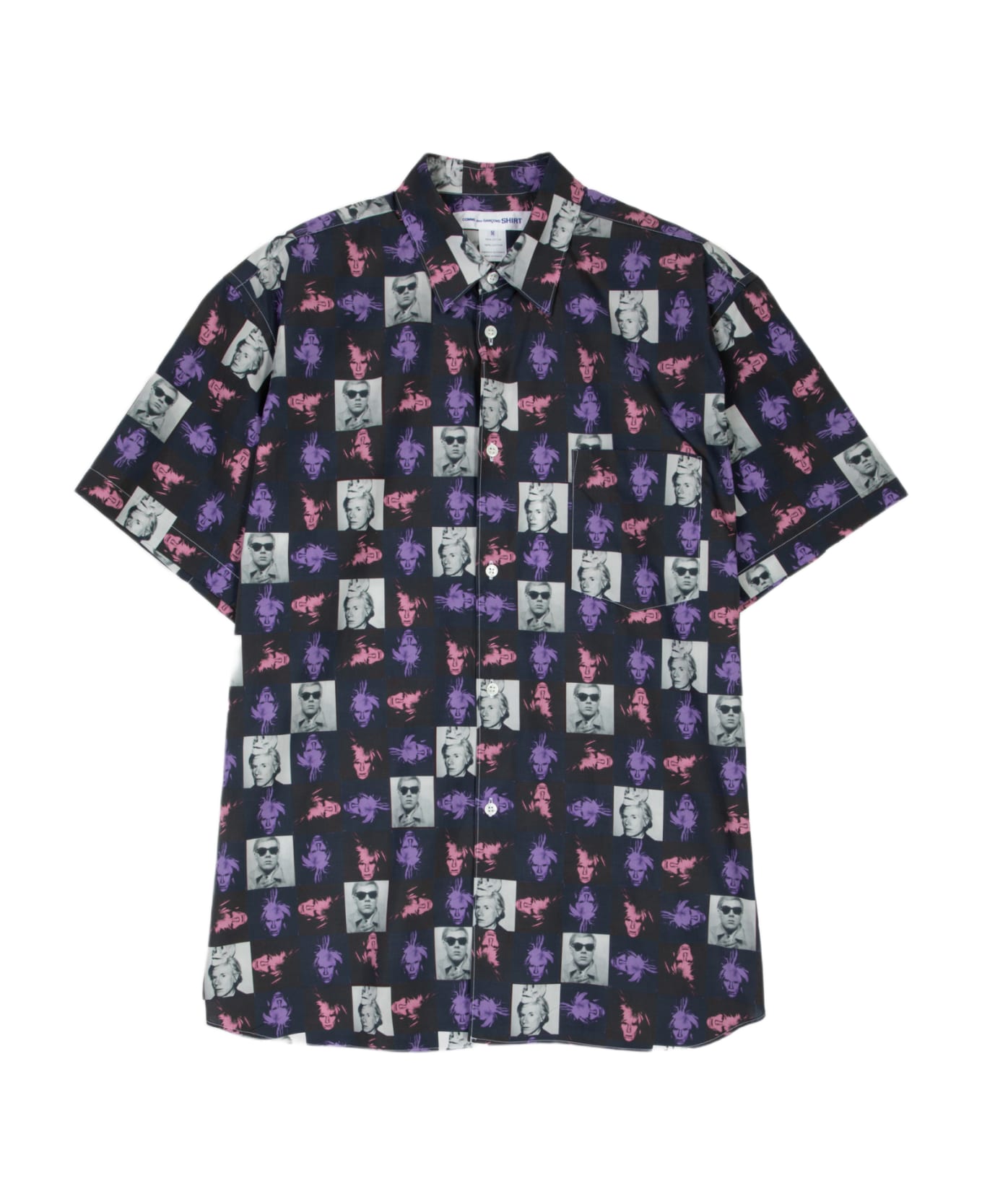 Comme des Garçons Shirt Mens Shirt Woven Multicolour Andy Warhol printed shirt with short sleeves - Multicolor シャツ