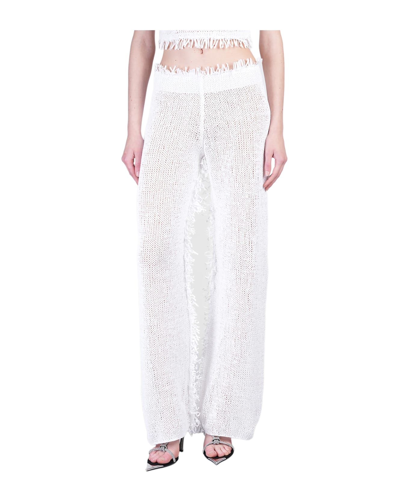 Nué Aruba Pants In White Polyester - white