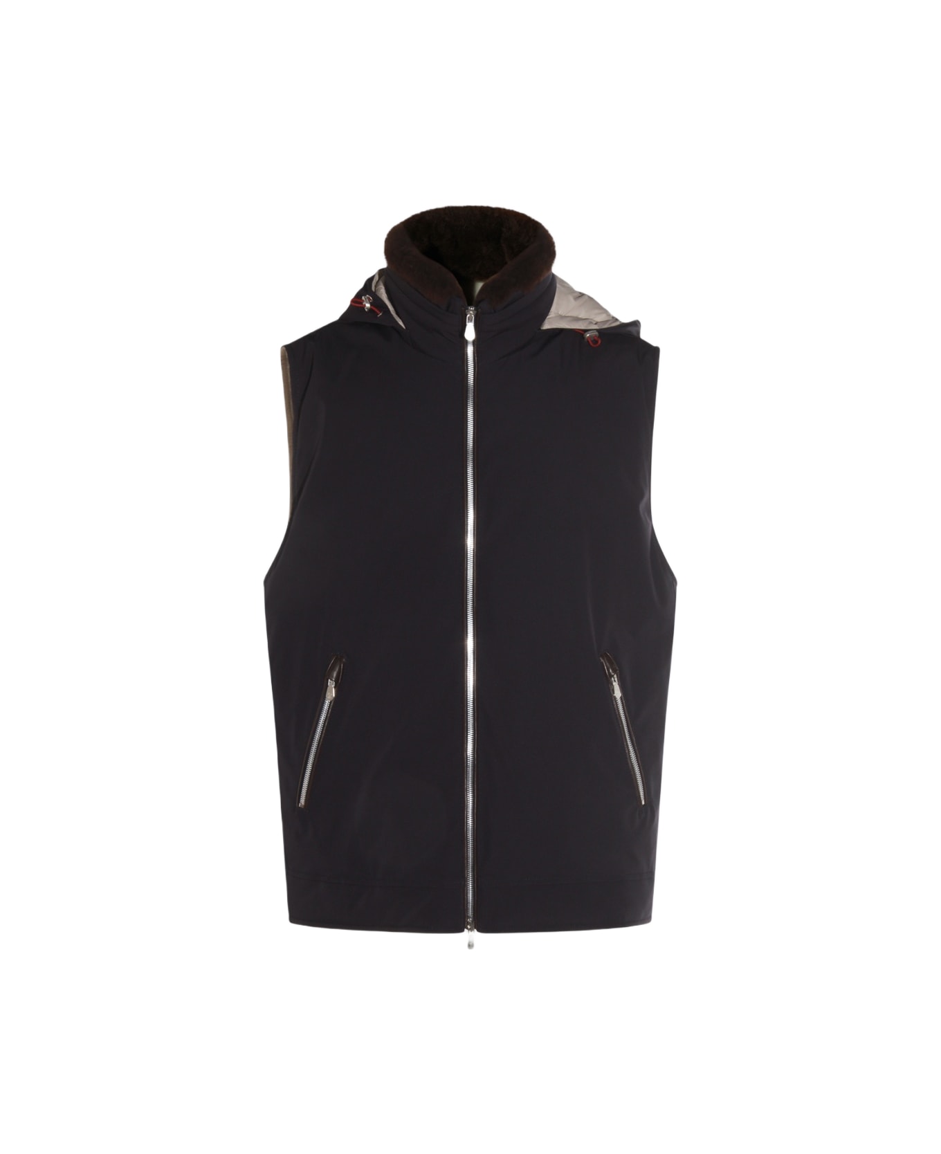 Brunello Cucinelli Dark Blue Down Jacket