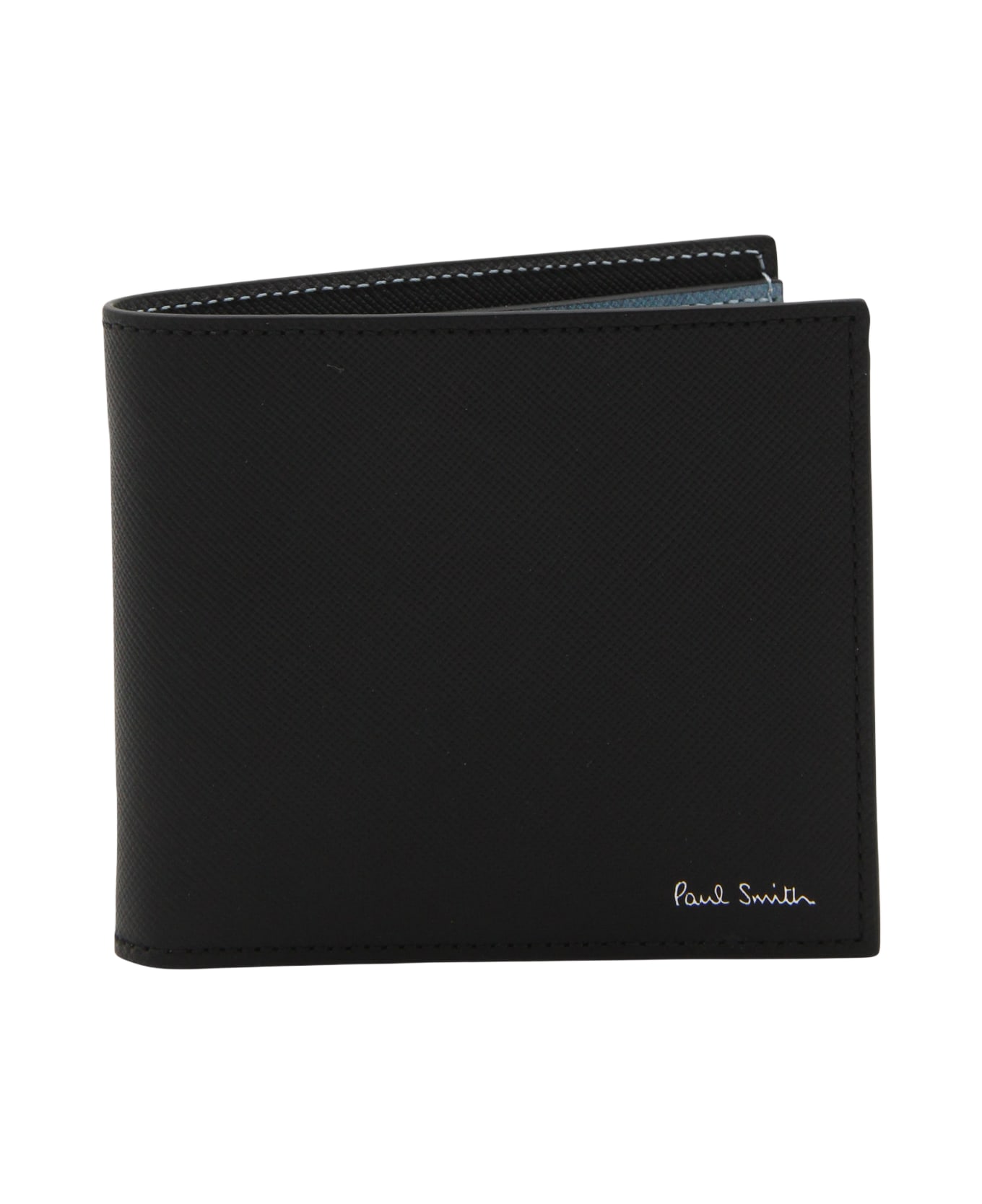 Paul Smith Black Multicolour Leather Wallet - Black