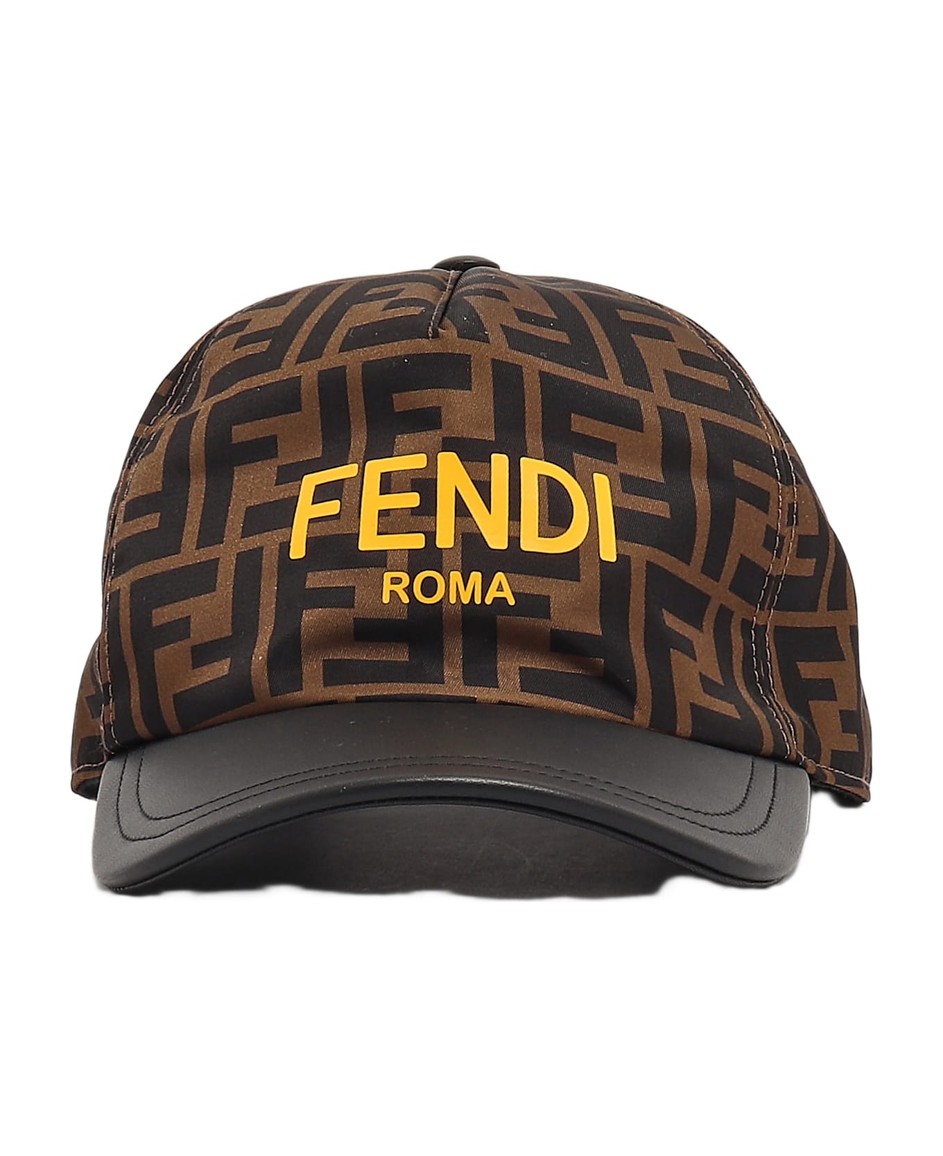 Fendi Baseball Cap Cap - MARRONE-GIALLO