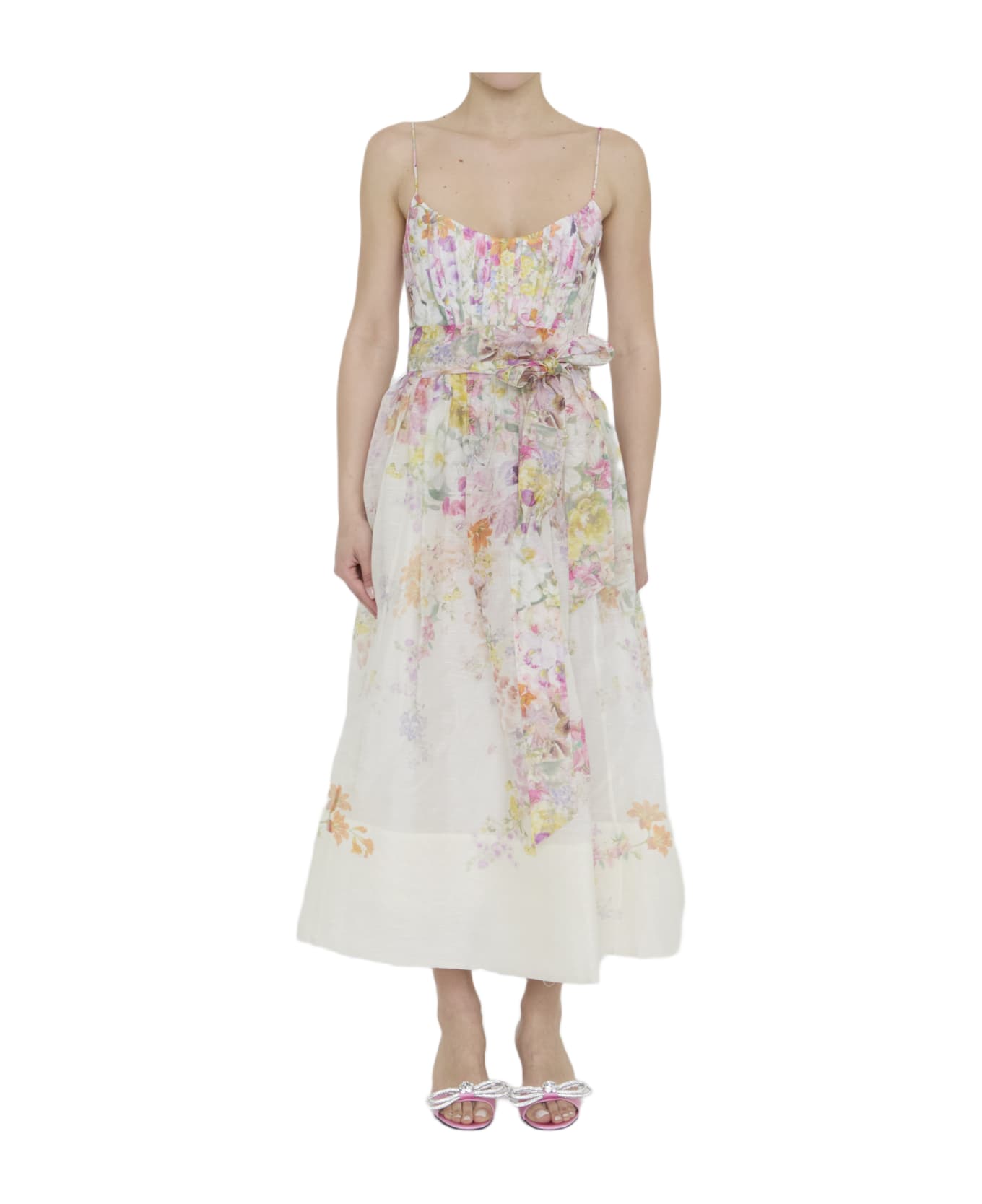 Zimmermann Natura Midi Dress - WHITE ワンピース＆ドレス
