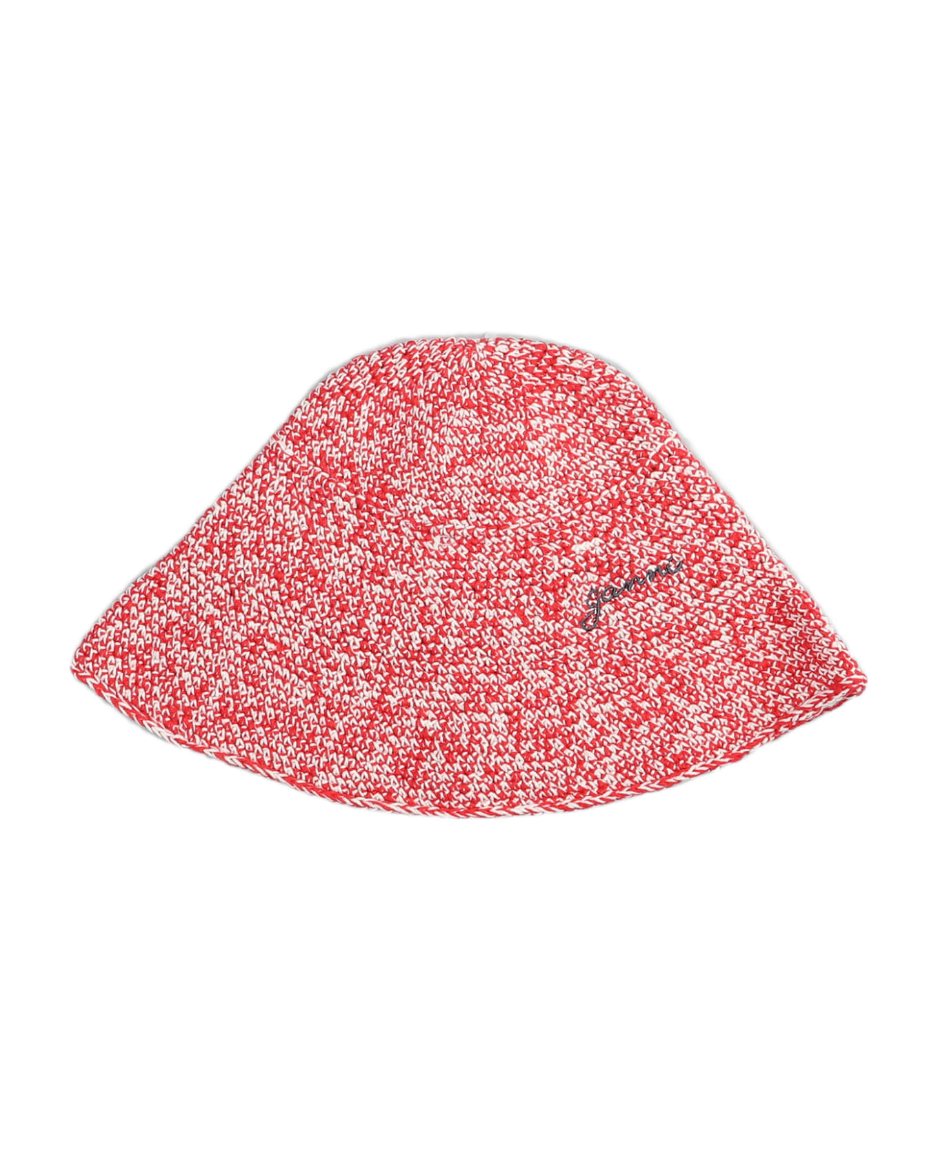 Ganni Hats In Red Cotton - red