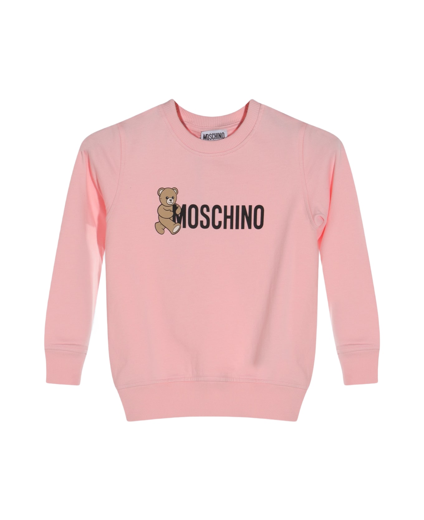 Moschino Pink Cotton Sweatshirt - SUGAR ROSE