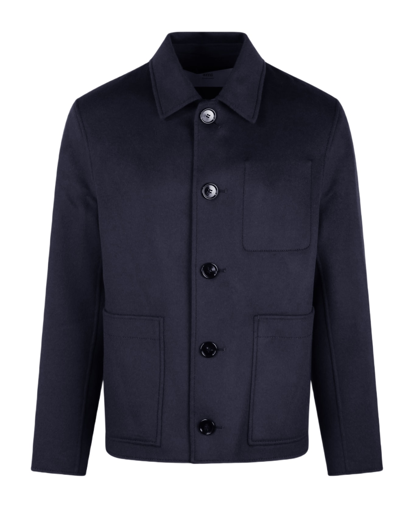 Ami Alexandre Mattiussi Boxy Buttoned Jacket - Blue