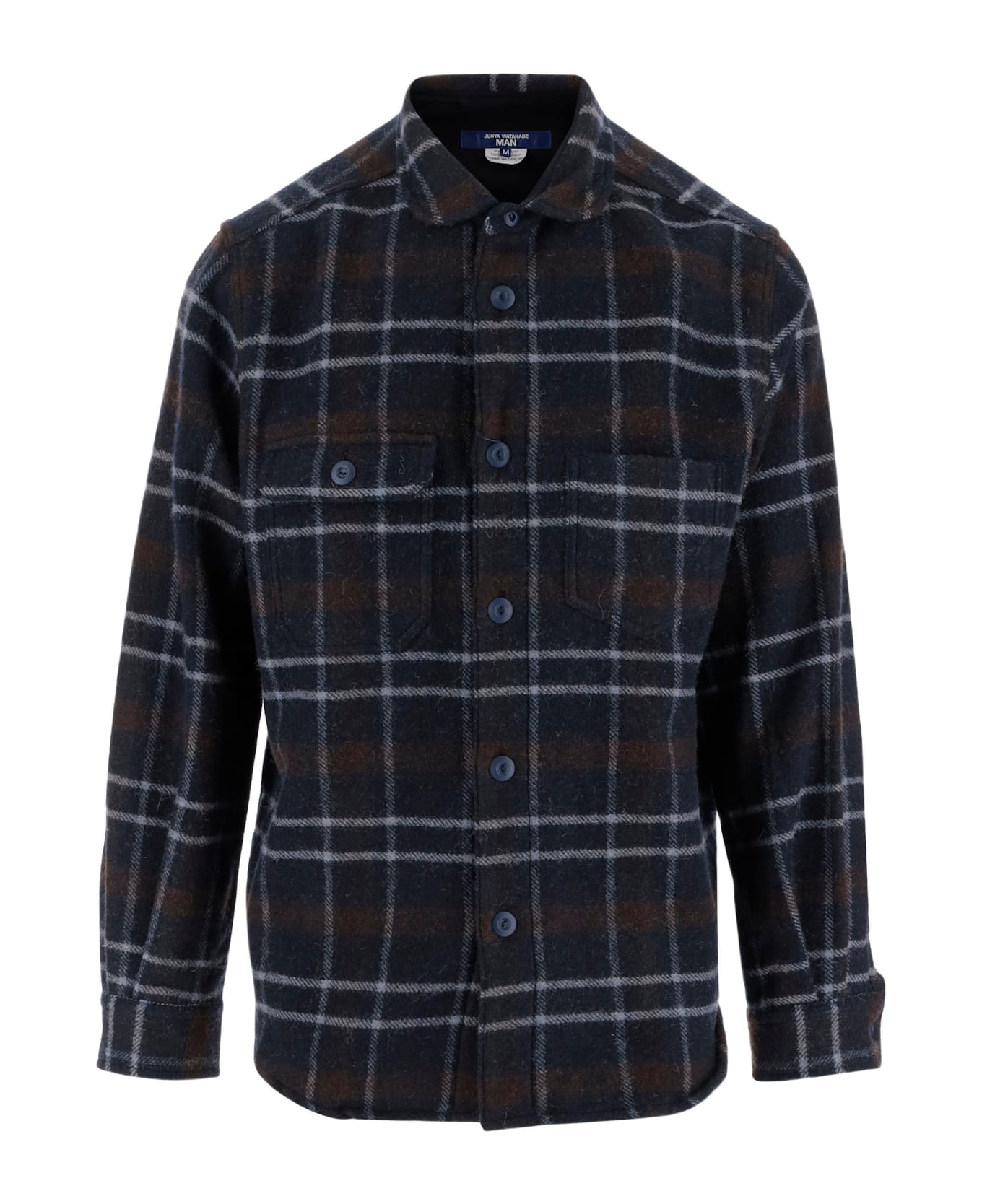 Junya Watanabe Wool Blend Shirt With Check Pattern - Red