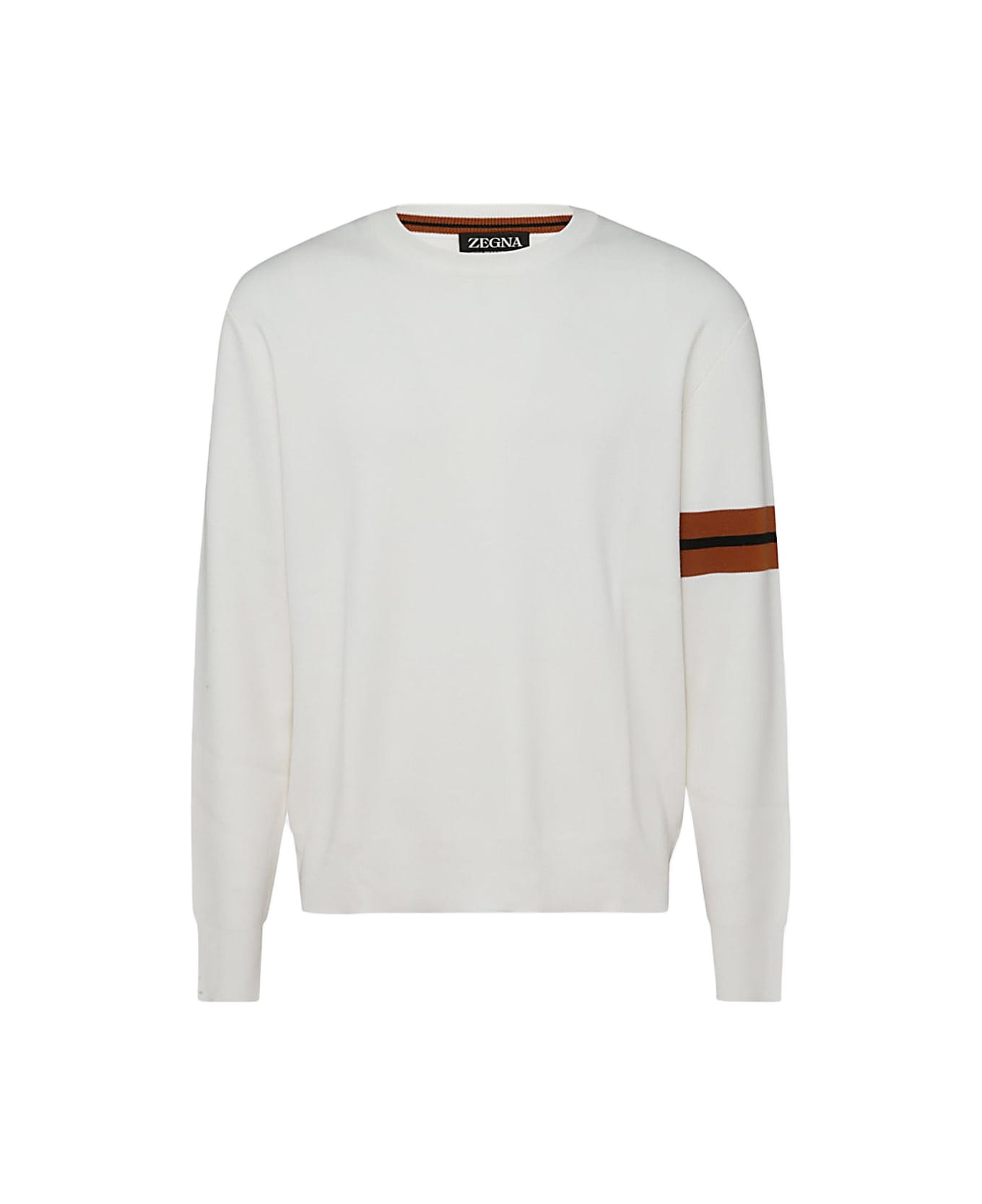 Zegna White Wool Knitwear - White
