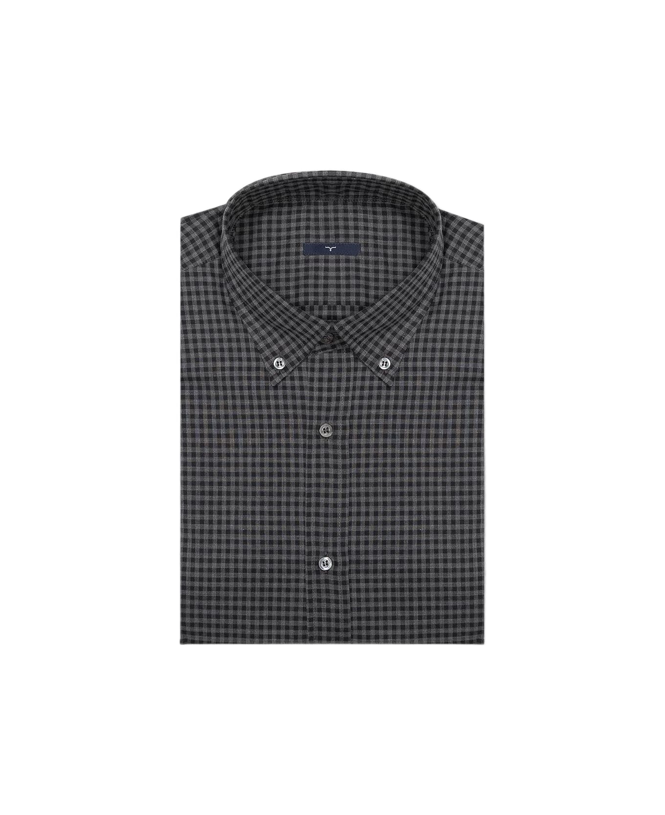 Larusmiani Casual Shirt Shirt - QUADR.GRI SCURO