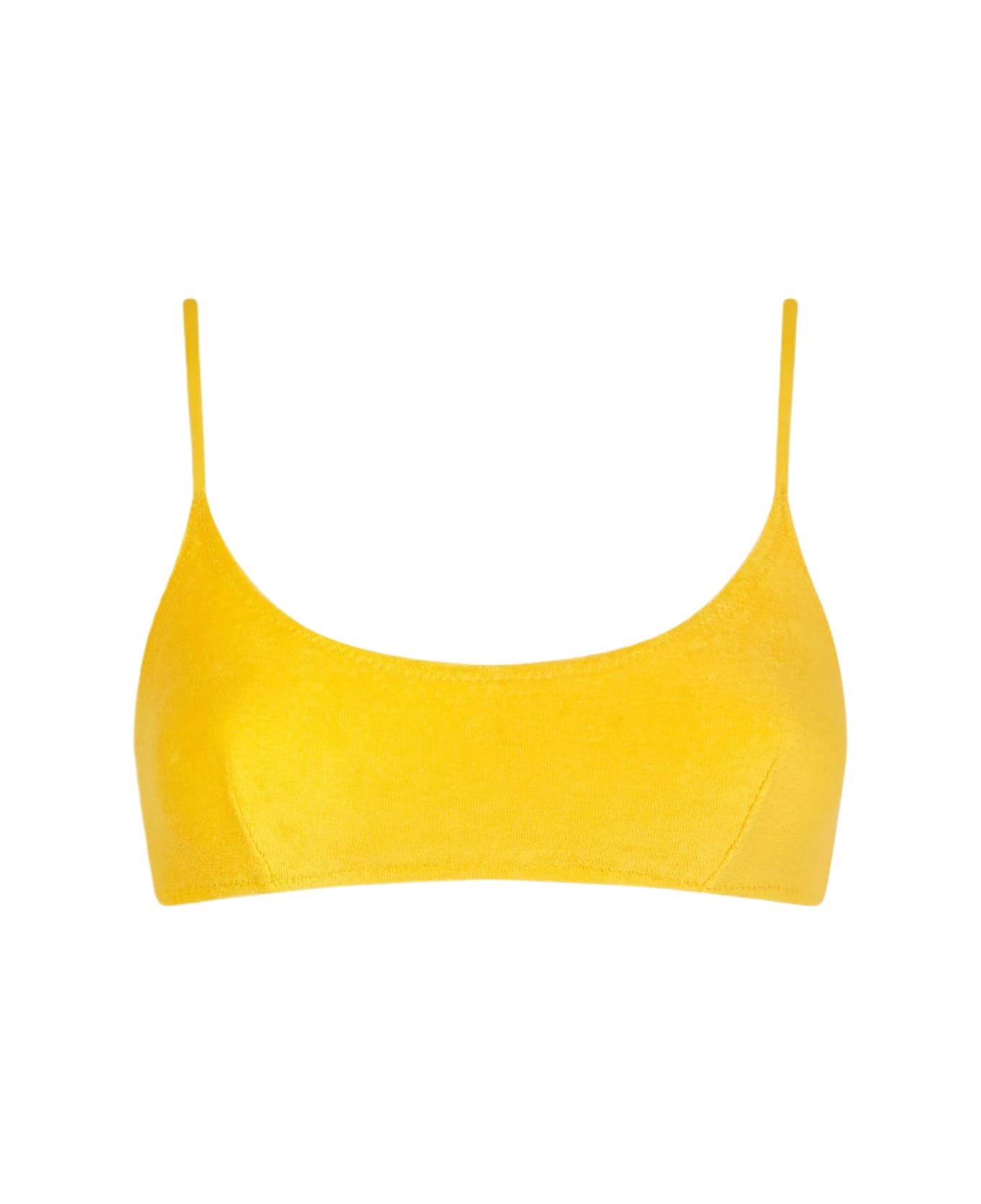 MC2 Saint Barth Woman Yellow Terry Bralette Swimsuit - YELLOW