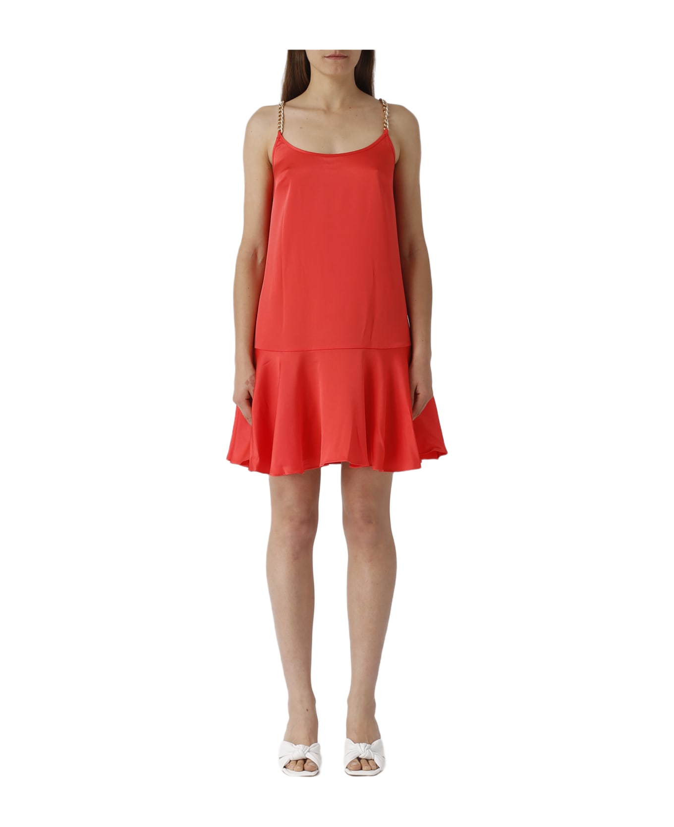 Michael Kors Satin Strap Slip Drs Dress - CORALLO