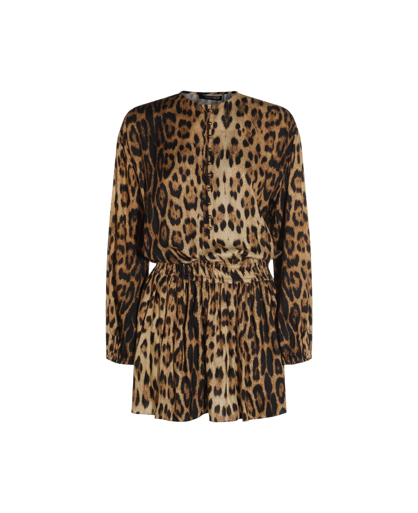 Roberto Cavalli Leopard Dress - Natural