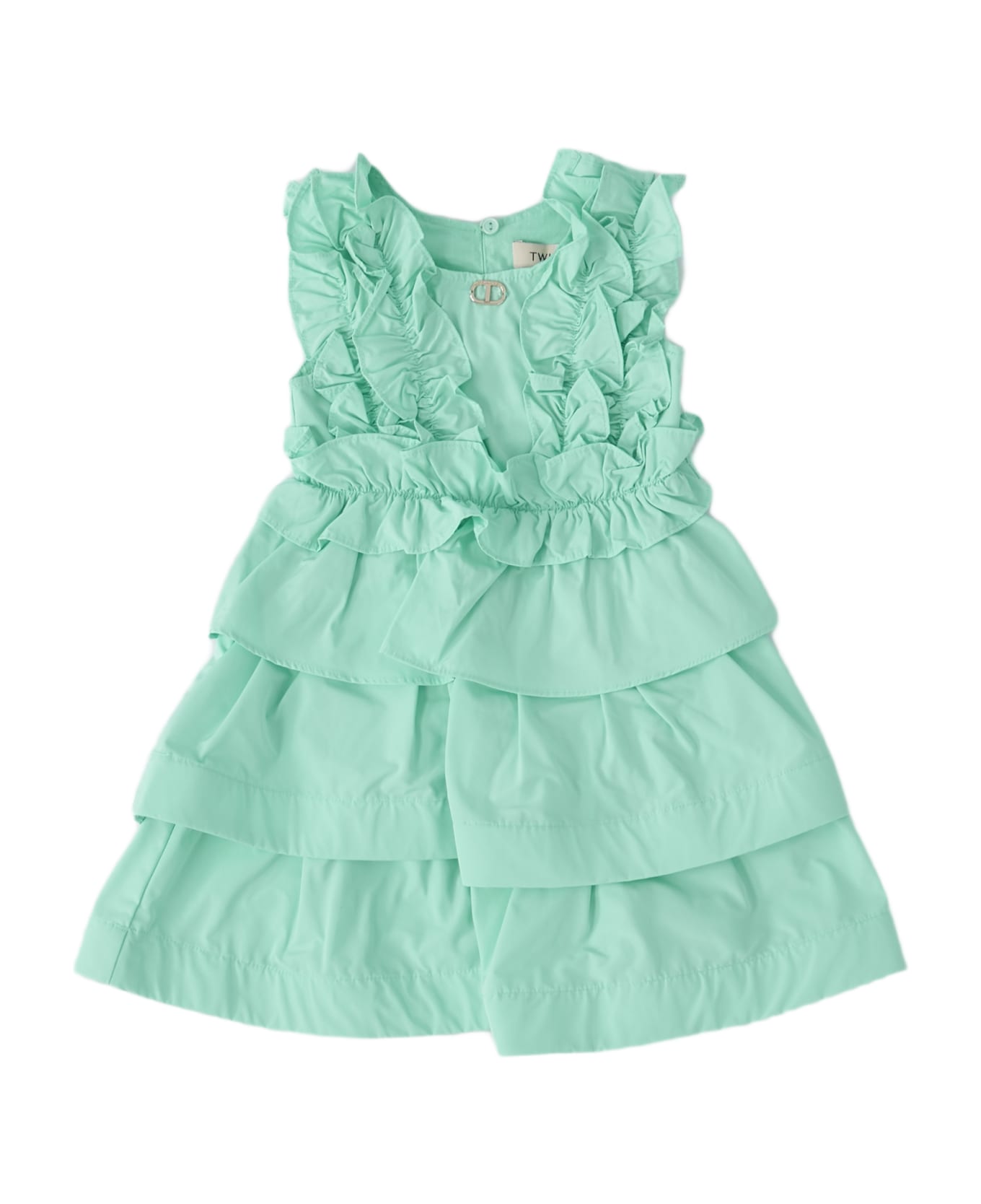 TwinSet Polyammide Dress - LATTE MENTA