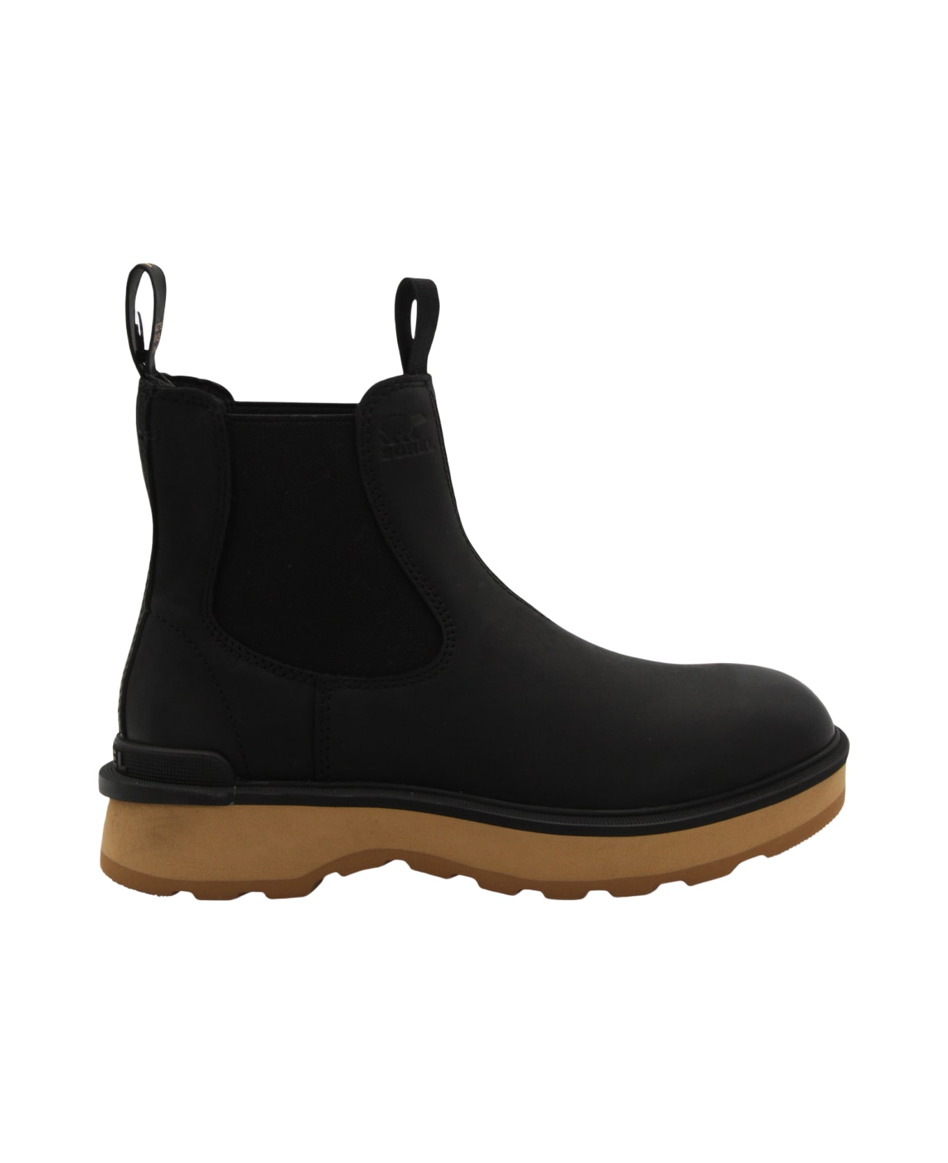 Sorel Black Leather Chelsea Boots - Black