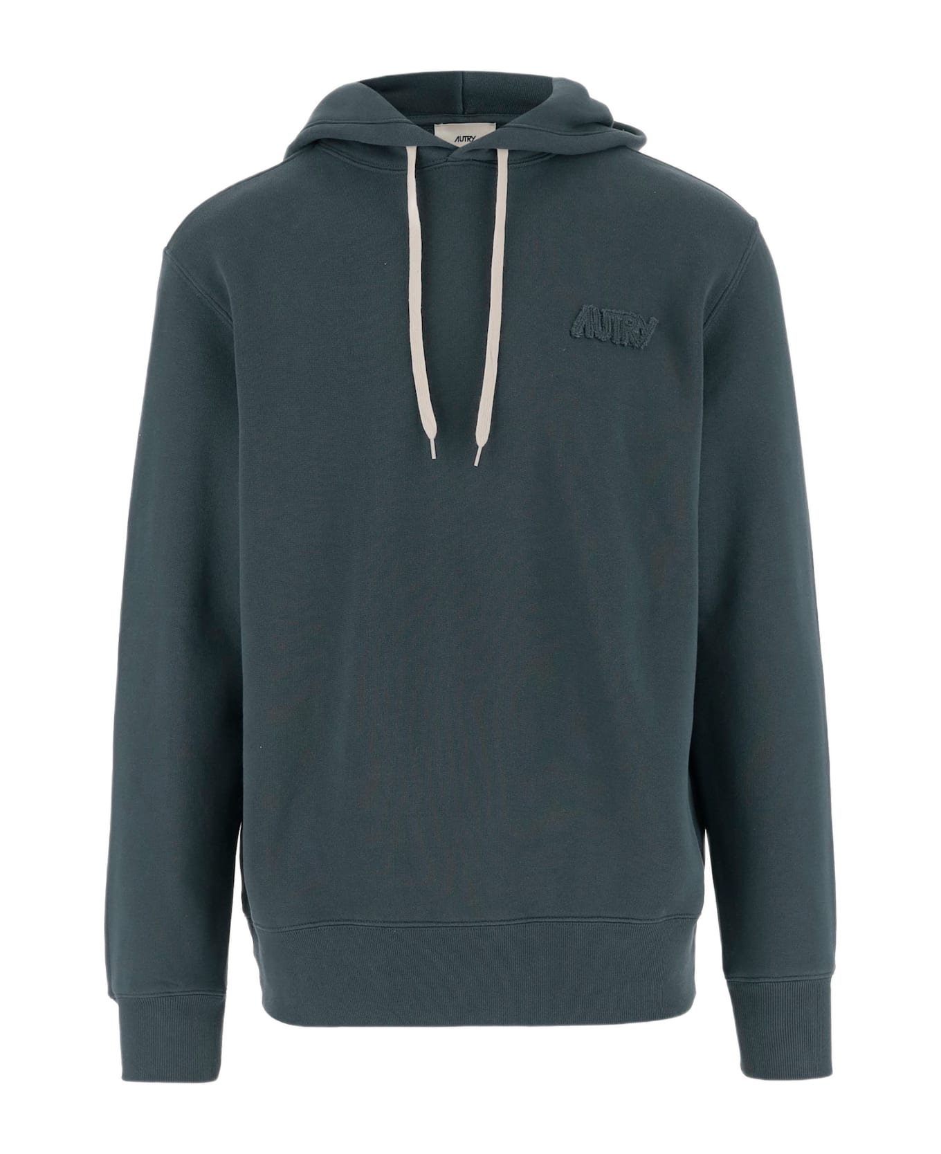 Autry Cotton Sweatshirt With Logo - Green