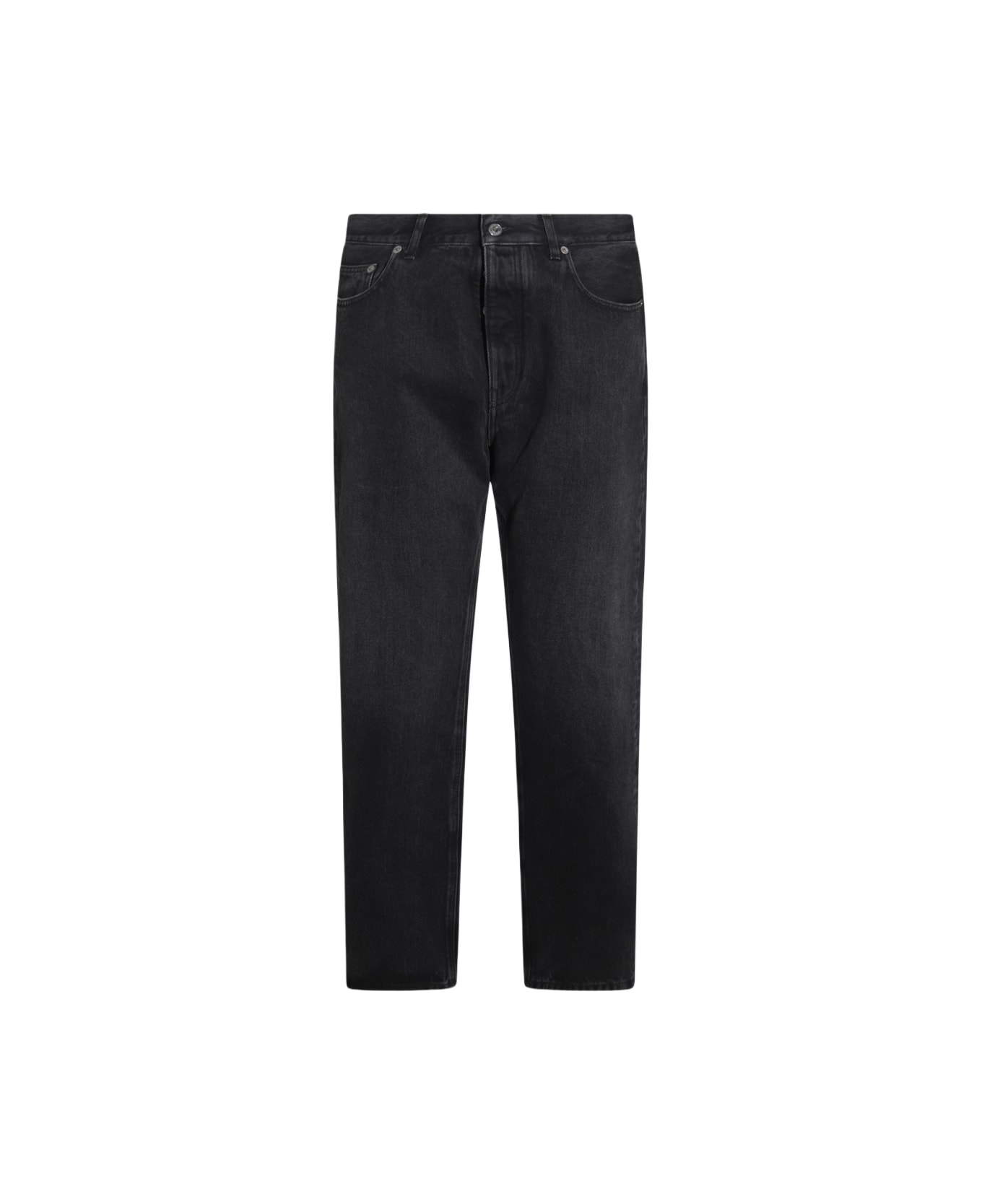 Off-White Black Cotton Denim Jeans - Black