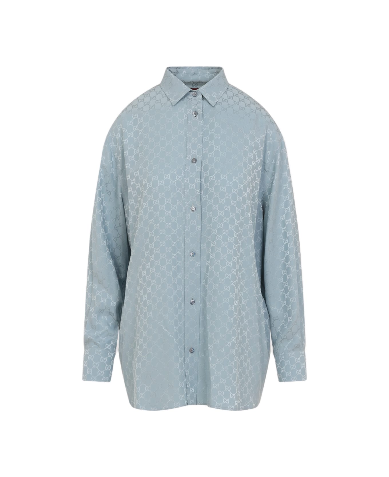 Gucci Gg Silk Shirt - Aqueous