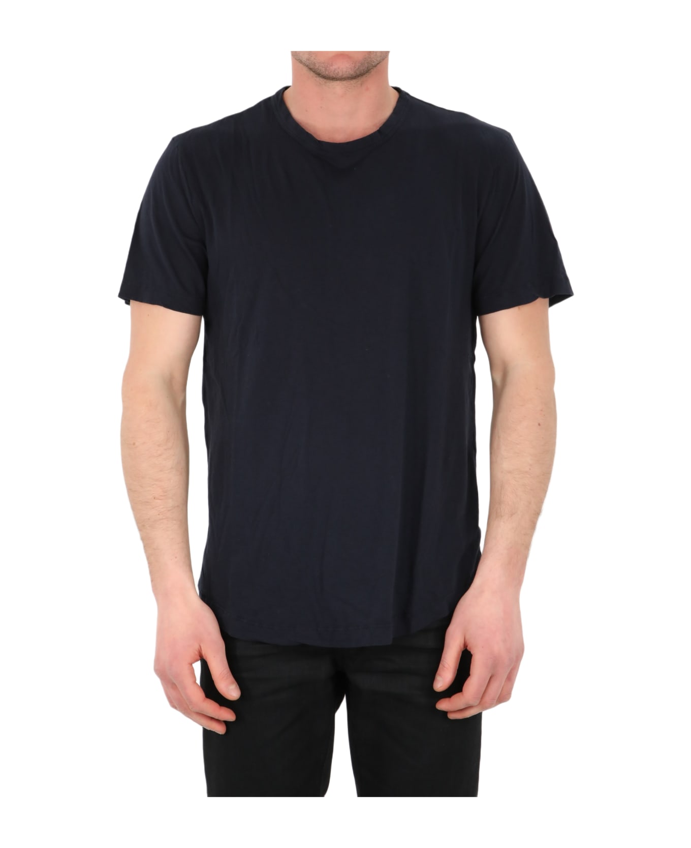 James Perse Blue Cotton T-shirt - BLUE シャツ