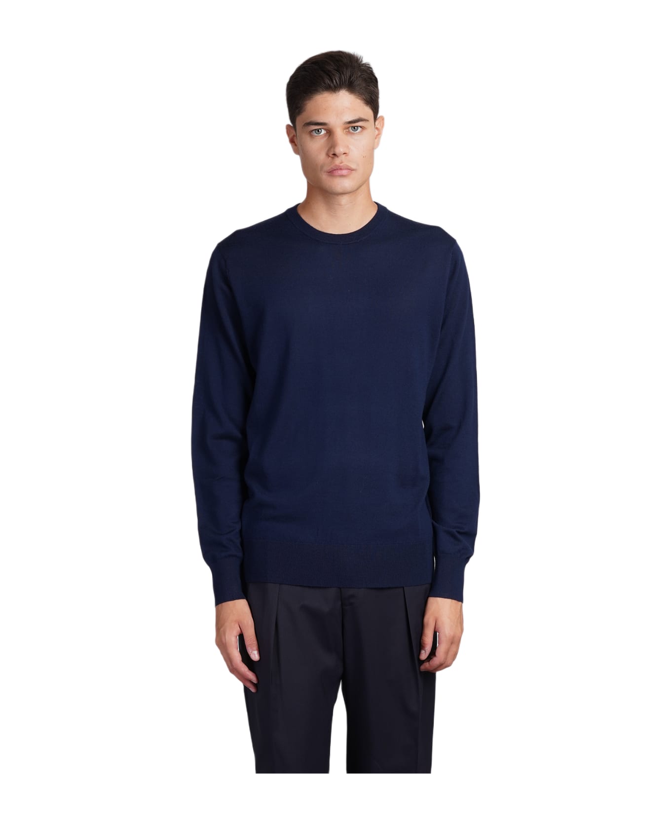 Aspesi M195 Knitwear In Blue Wool - blue