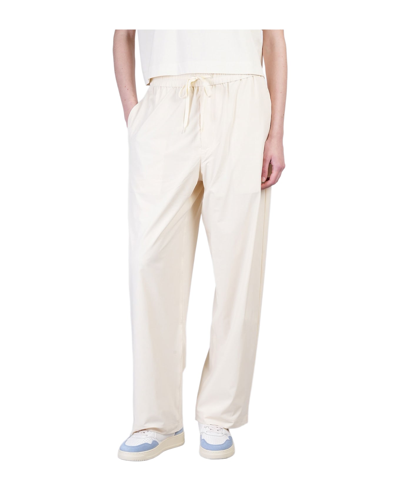 Autry Pants In Beige Nylon - beige
