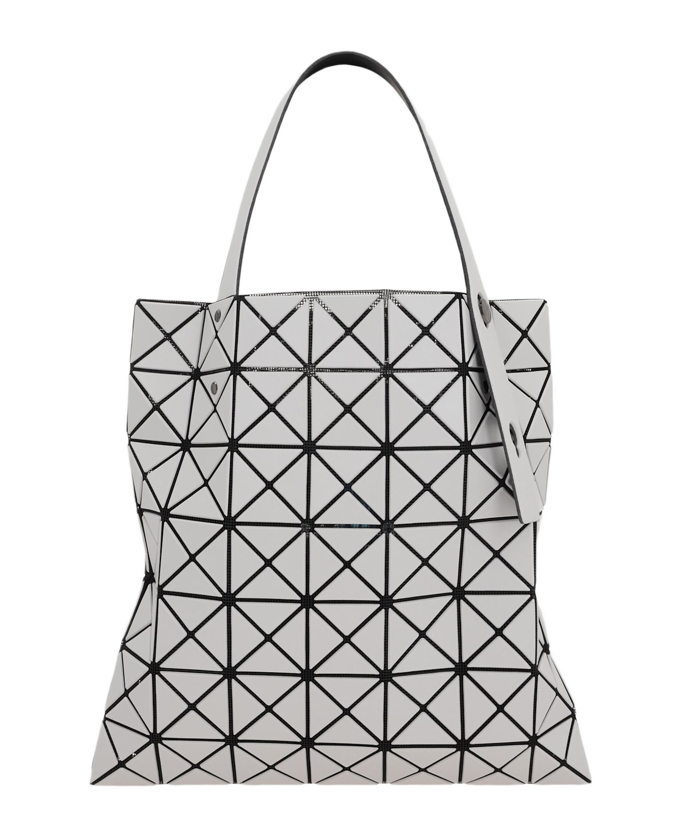 Bao Bao Issey Miyake Prism Matte Tote Bag In Synthetic Leather - Light Grey