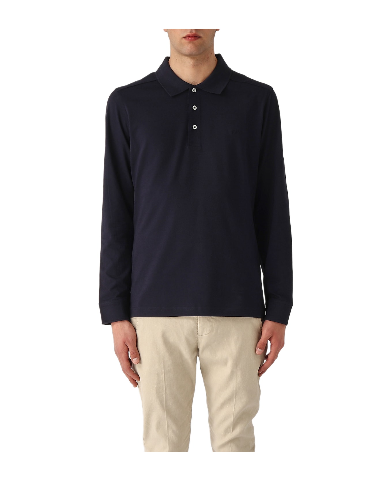 Fay Polo M/l Jersey Regular Polo - NAVY ポロシャツ