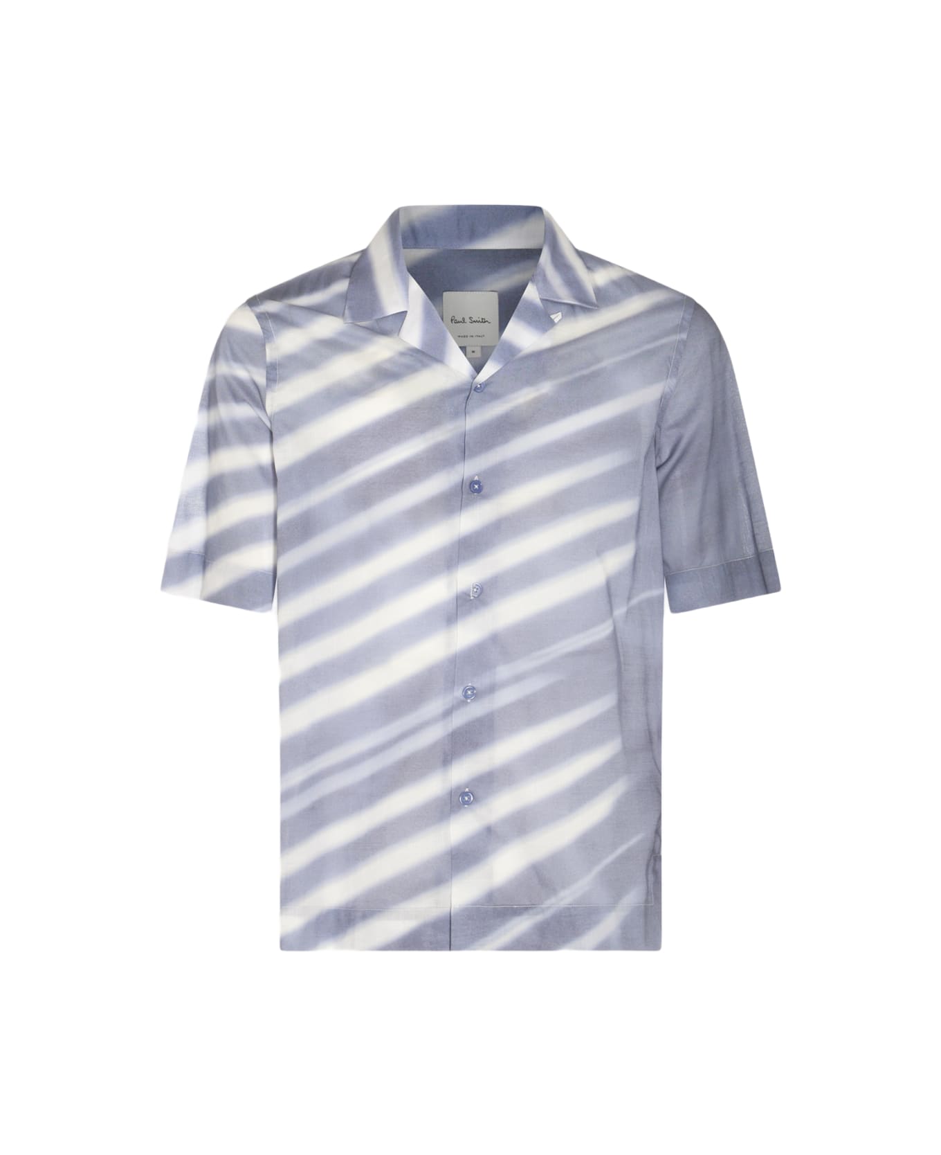 Paul Smith Blue And White Cotton Shirt - Blue