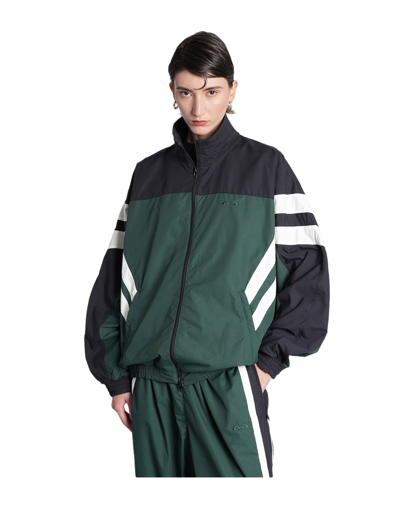 VETEMENTS Sweatshirt In Green Nylon - green