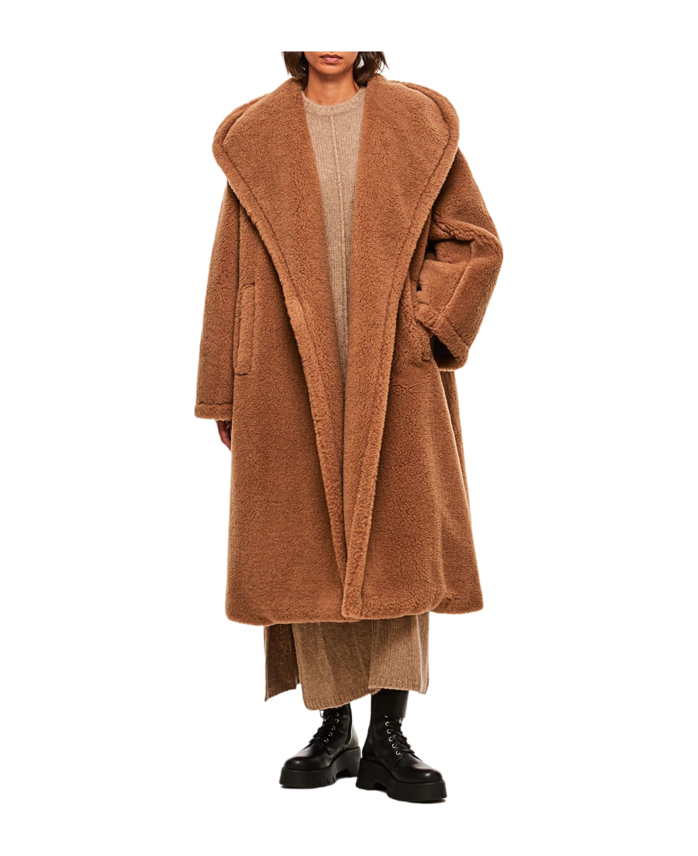 Max Mara Apogeo Coat In Camel - Brown
