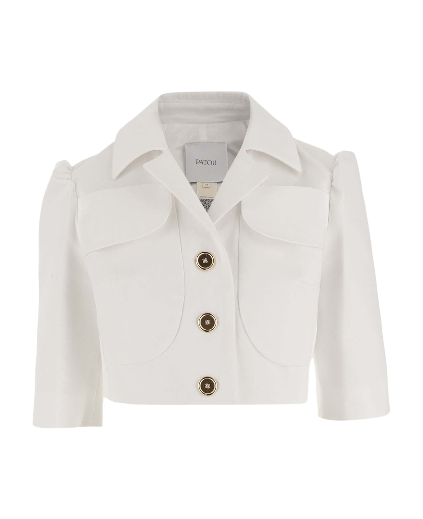 Patou Cotton Crop Jacket - White