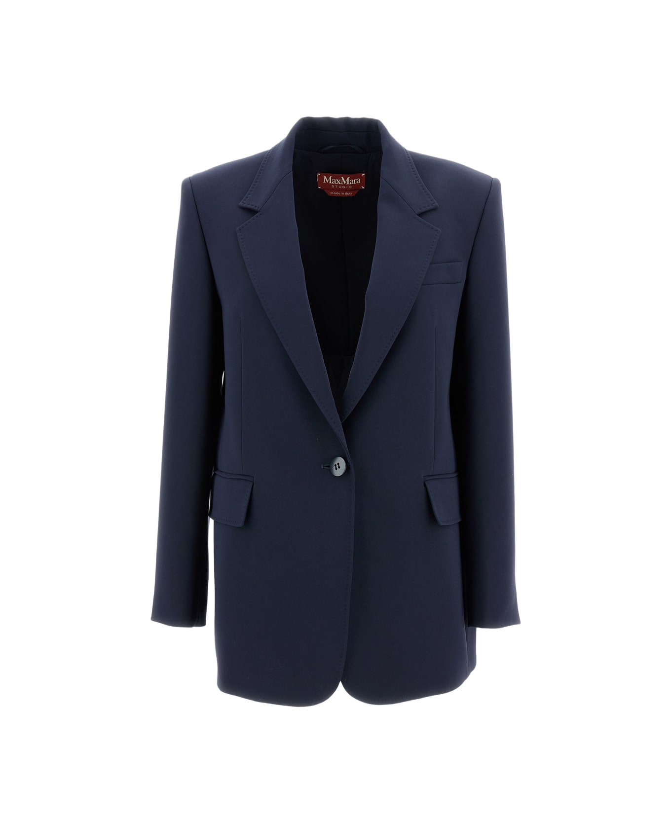 Max Mara Studio Single-breasted Blazer - Blue