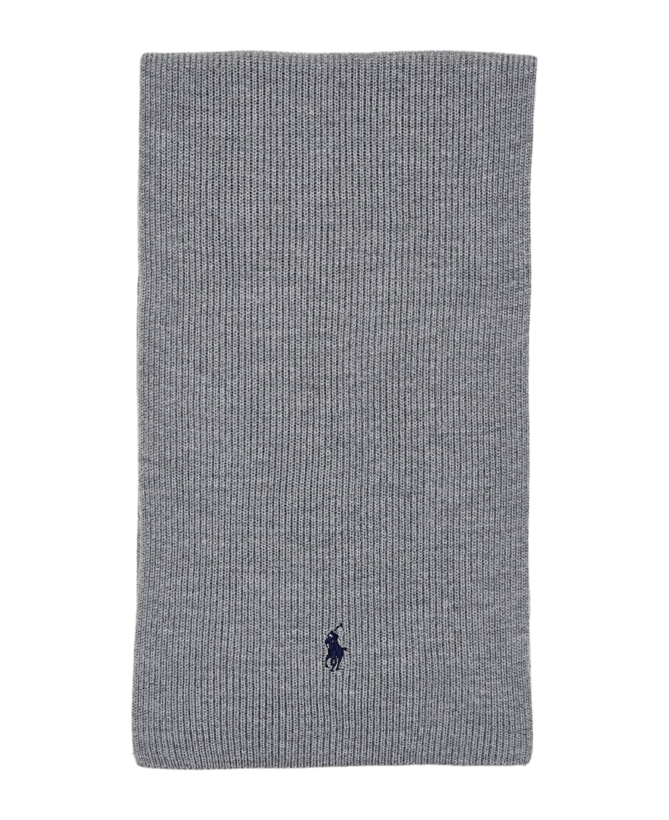 Polo Ralph Lauren Signature Pony Wool Scarf - Grey