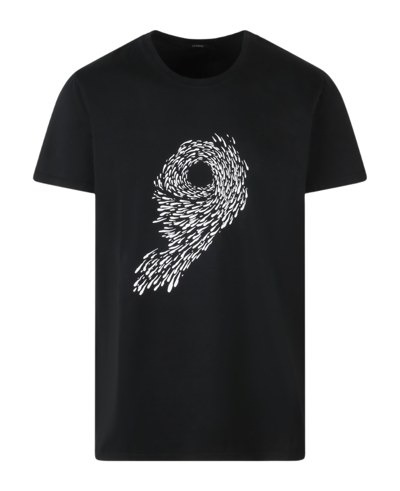 14 Bros Boo Print T-shirt - Black シャツ