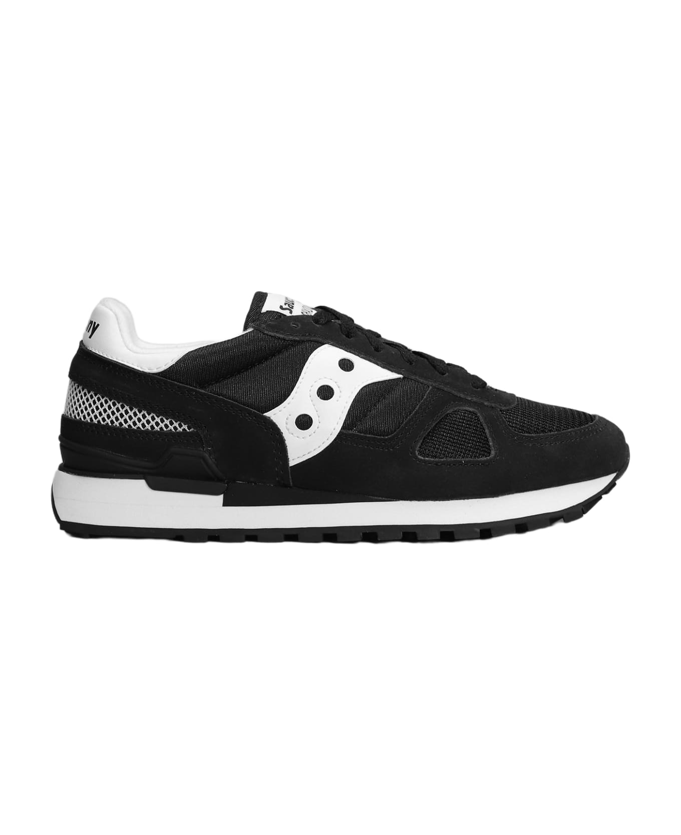 Saucony Shadow Original Sneakers In Black Suede And Fabric - Black Boston スニーカー