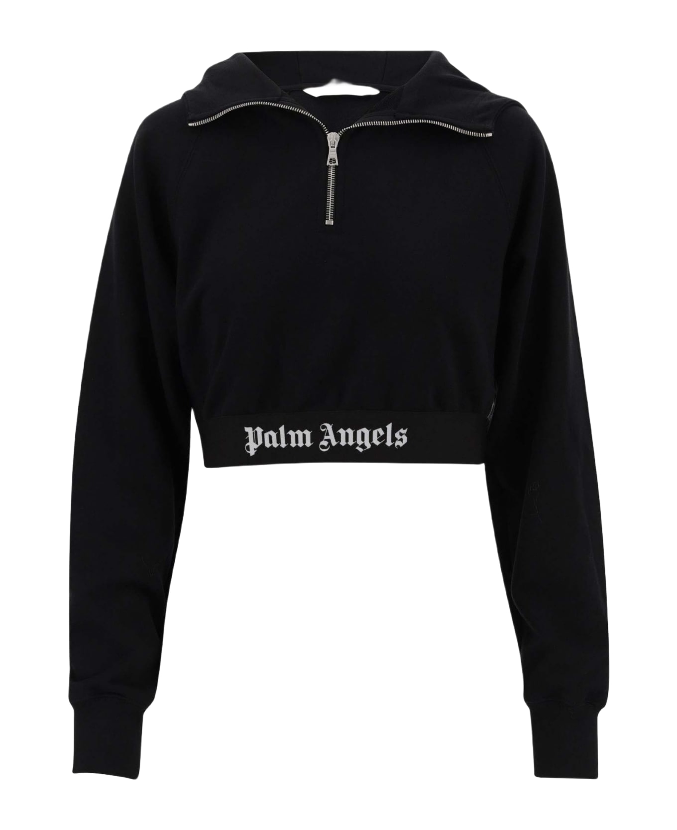 Palm Angels Technical Jersey Sweatshirt - Black
