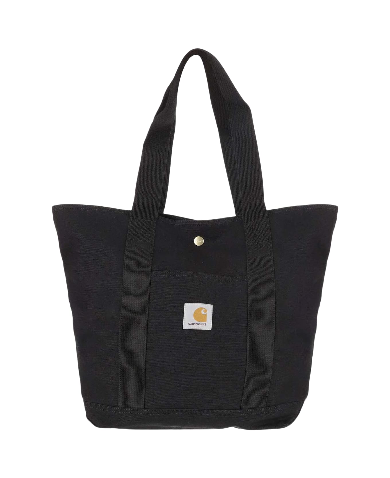 Carhartt Canvas Tote Bag With Logo - Black