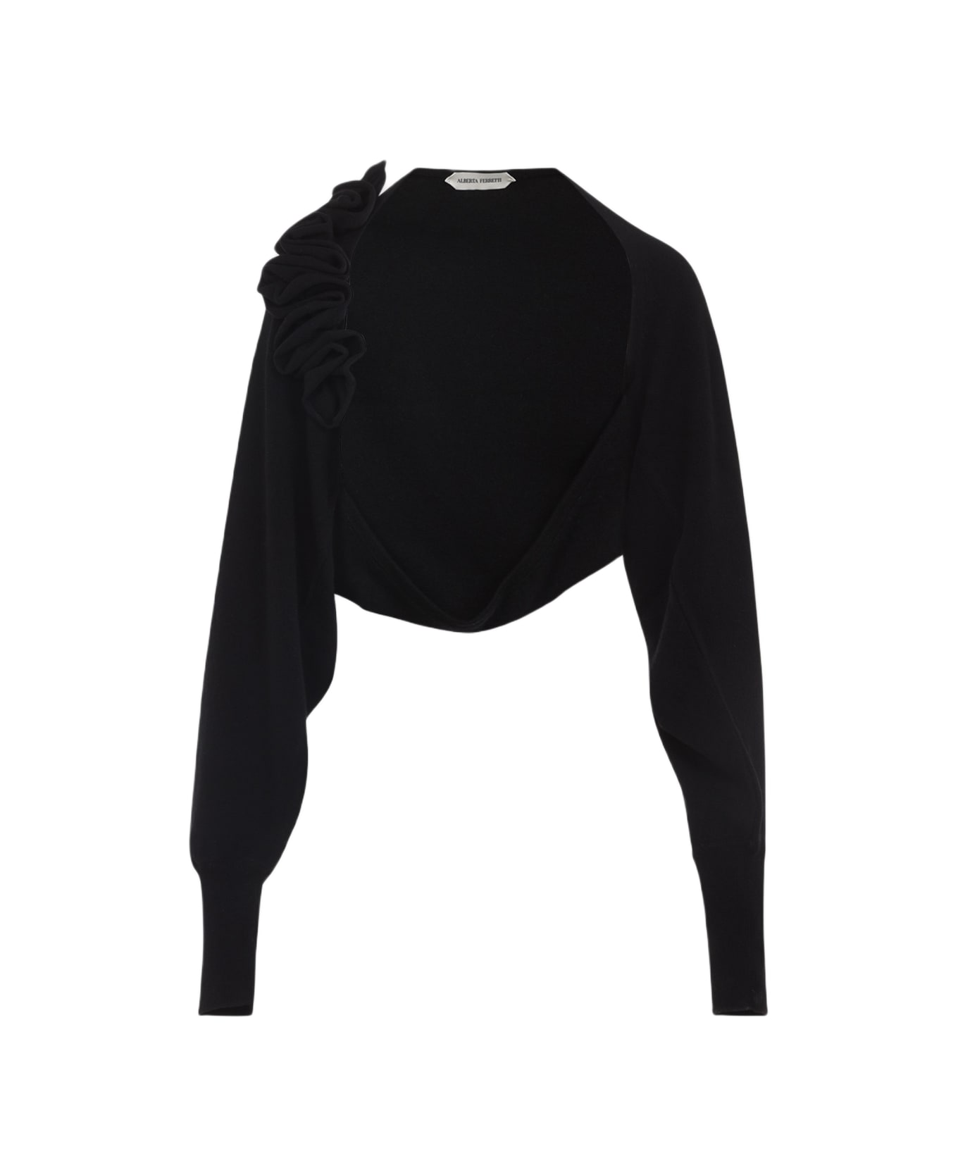 Alberta Ferretti Wool Cardigan - Nero