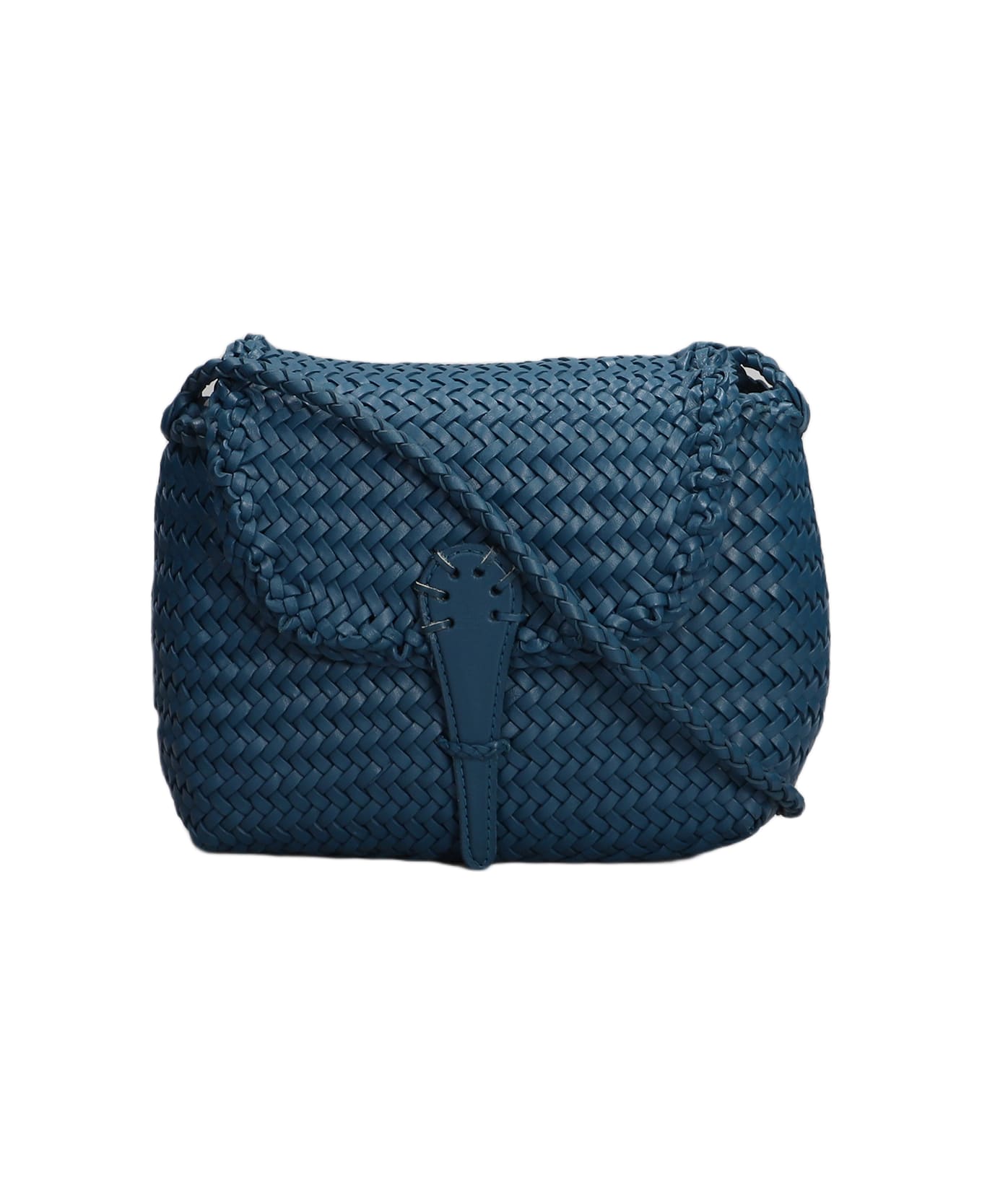 Dragon Diffusion Mini City Shoulder Bag In Blue Leather - blue