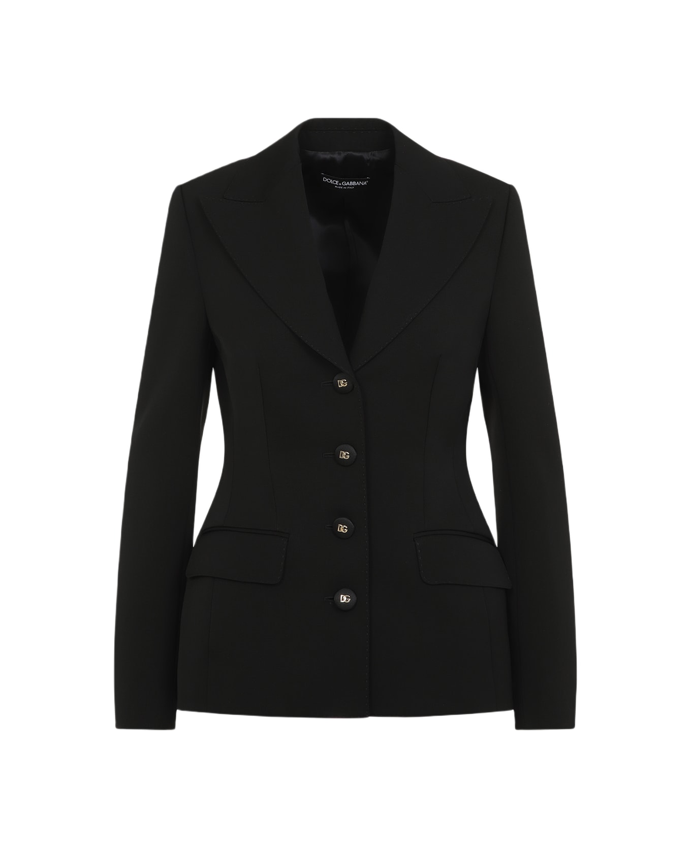 Dolce & Gabbana Black Virgin Wool Blazer - Nero