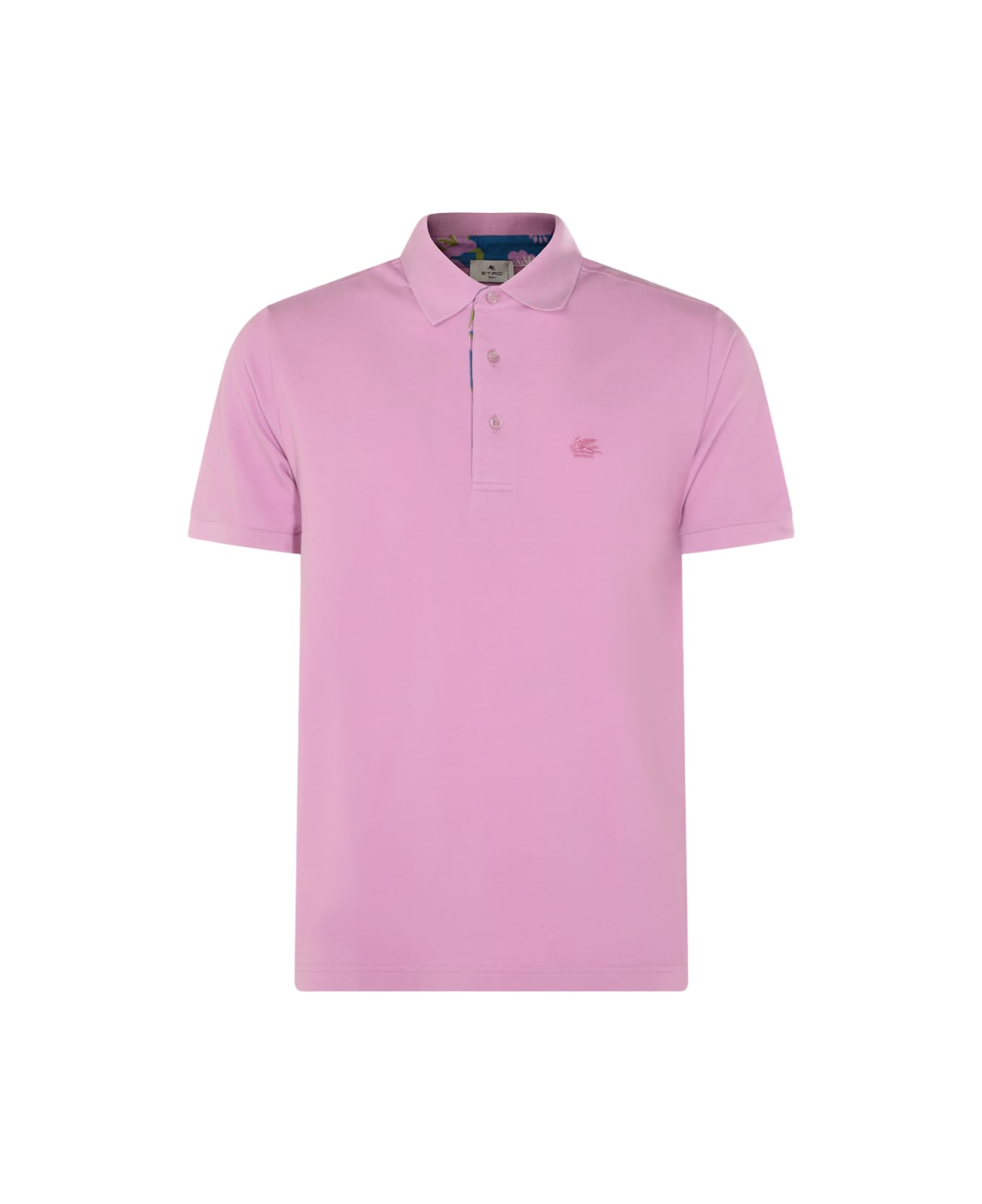 Etro Pink Cotton Polo Shirt